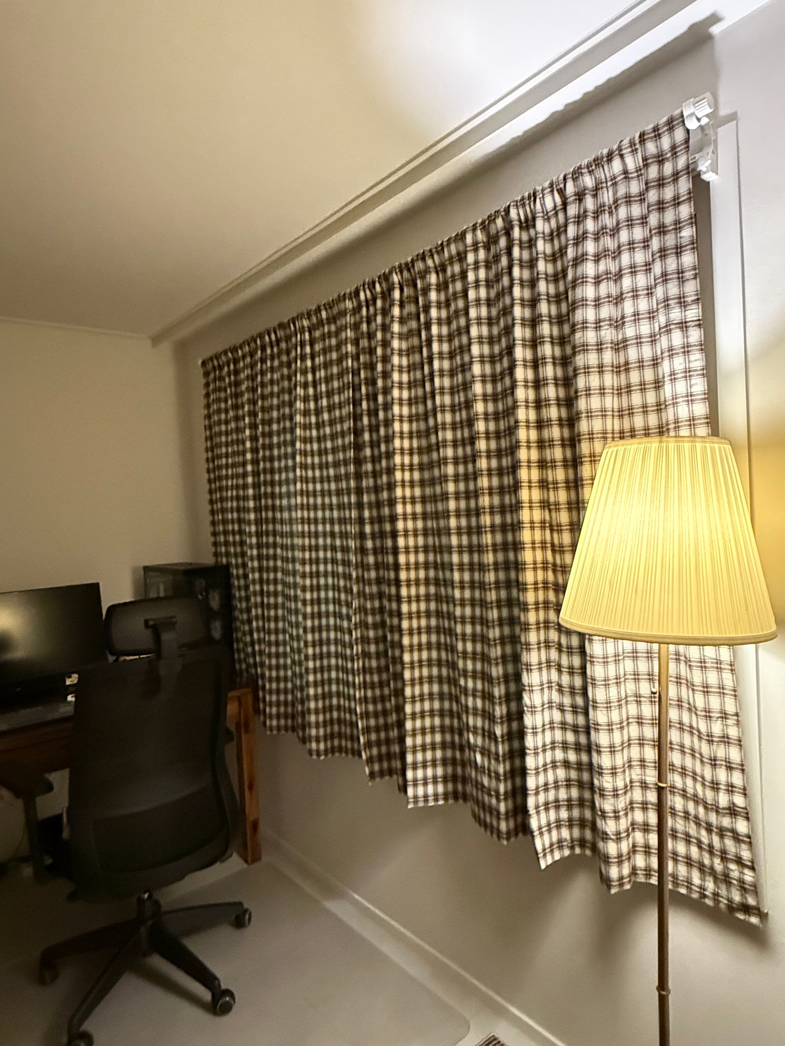 Cozy Brown Plaid Curtain user photo