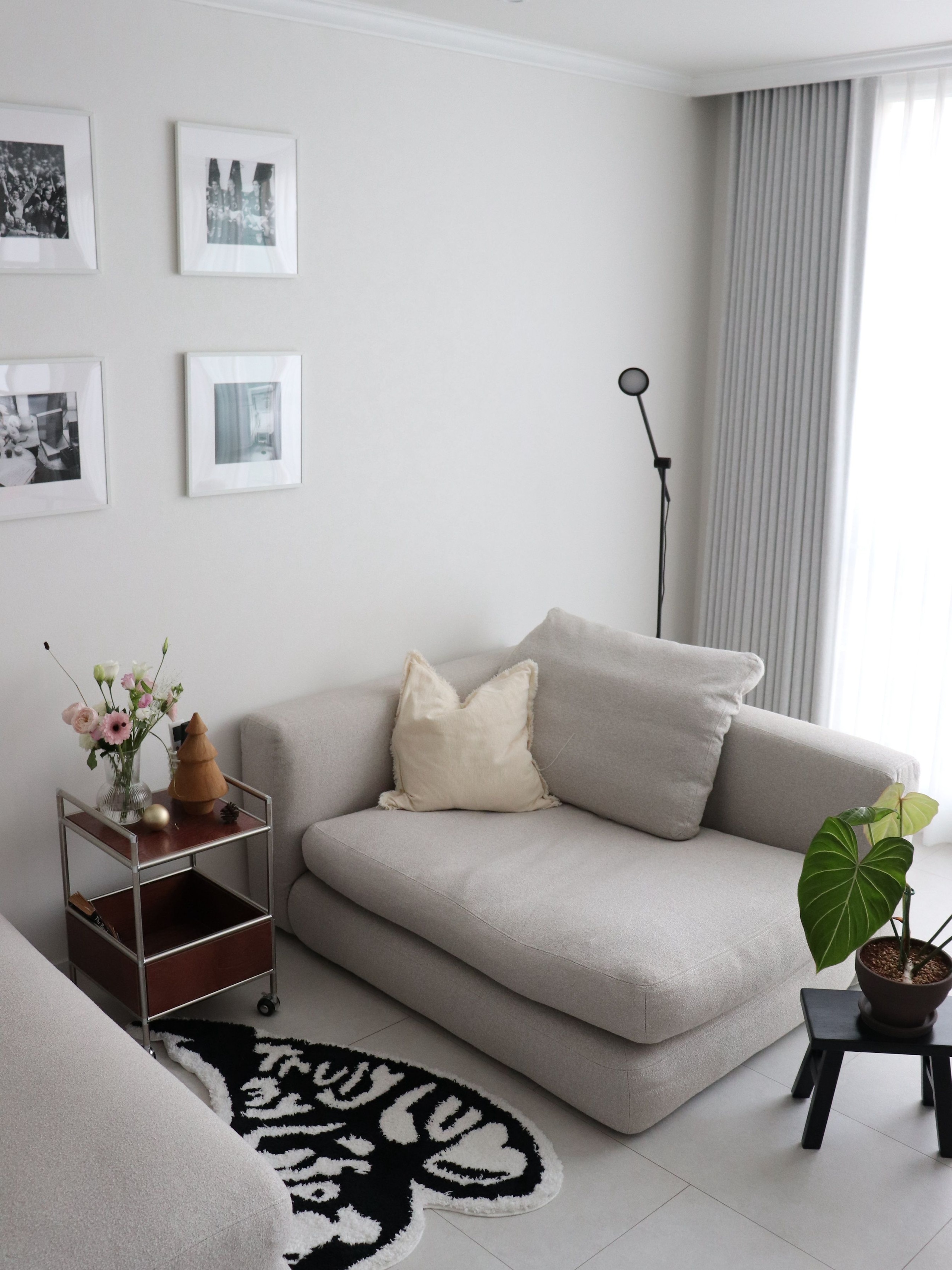 Wood & Steel Rolling Side Table user photo