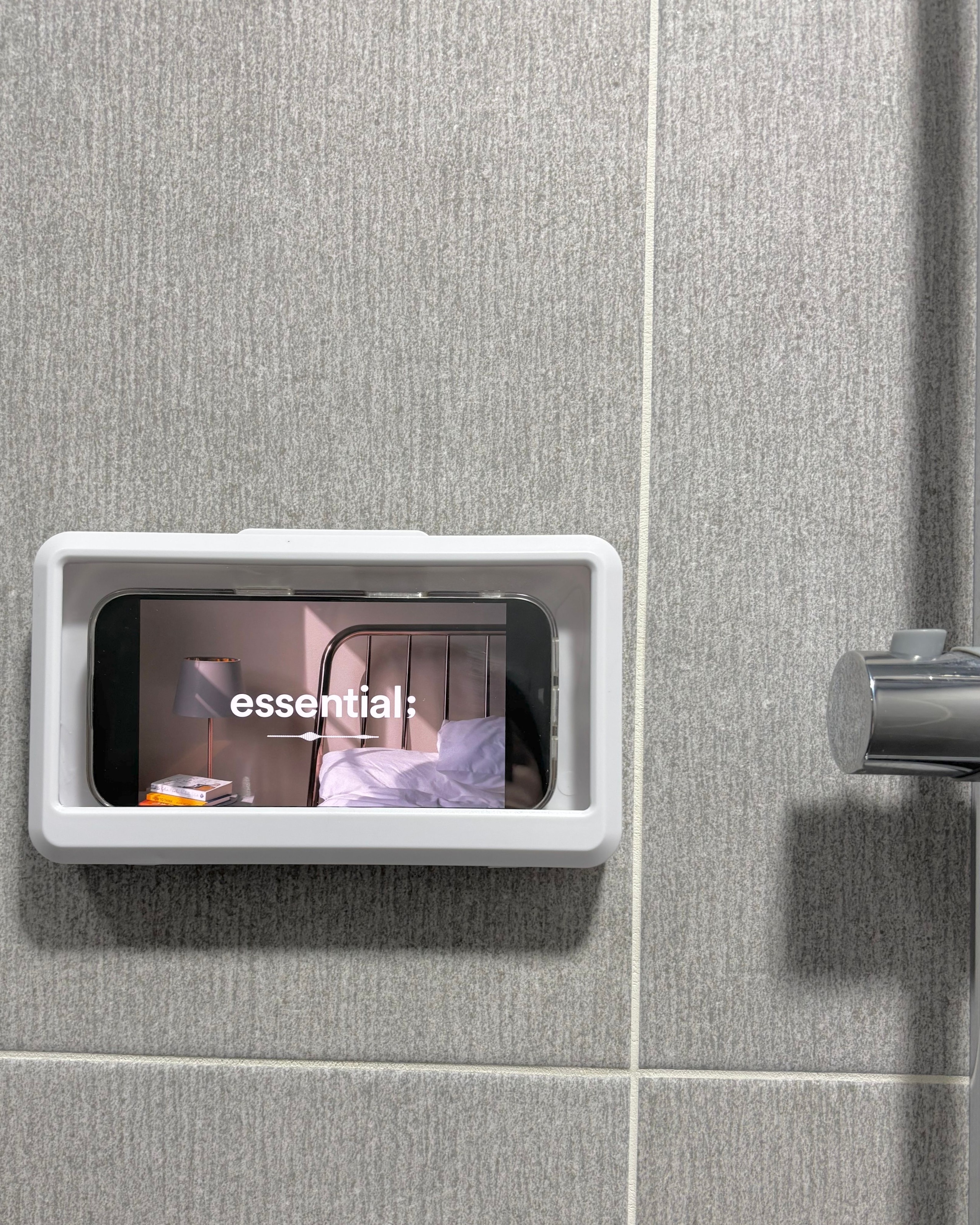 Safety White Waterproof Phone Holder user photo