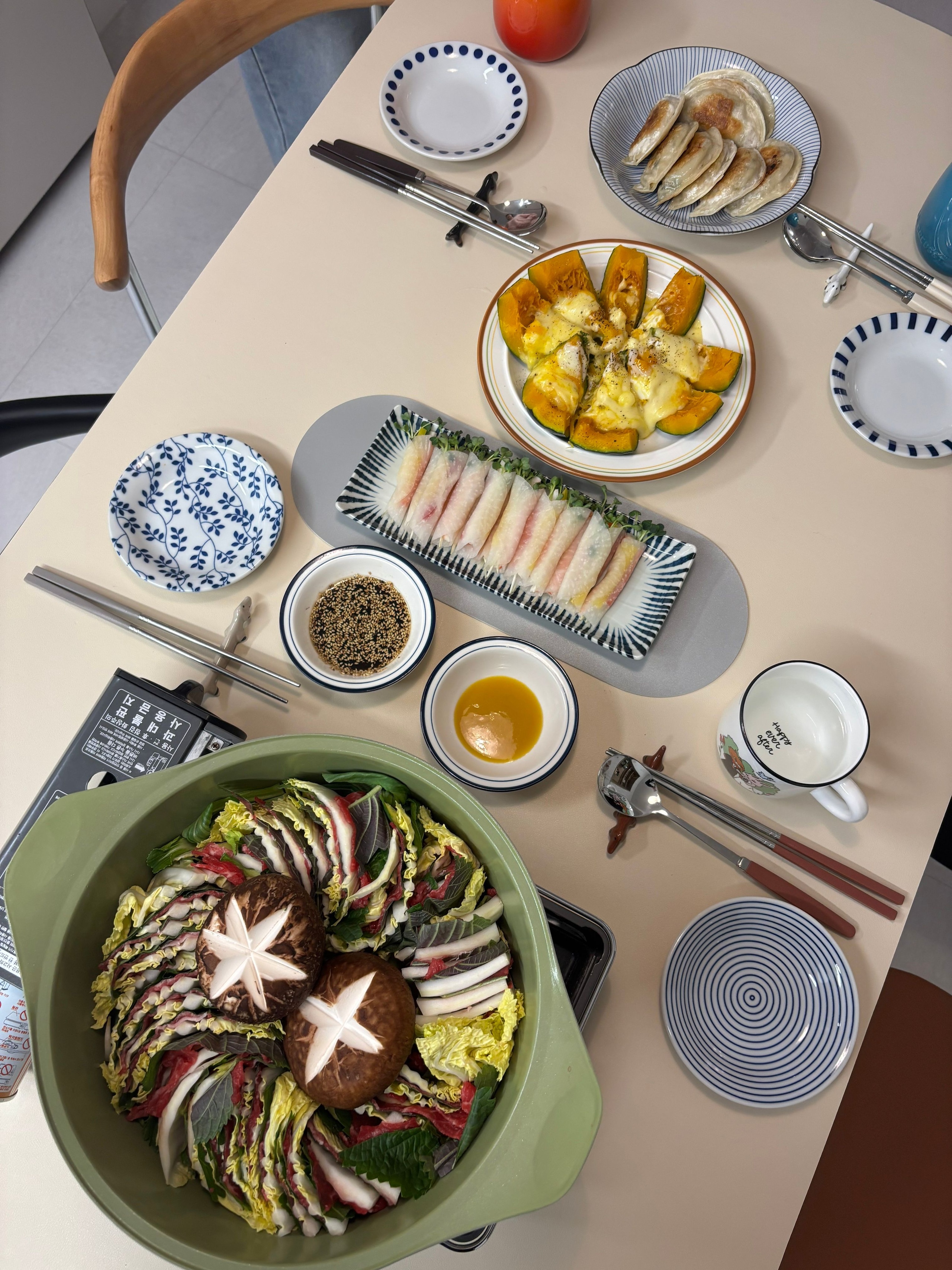 Soft Blue Japanese Table Set for 2 (10-Piece) user photo