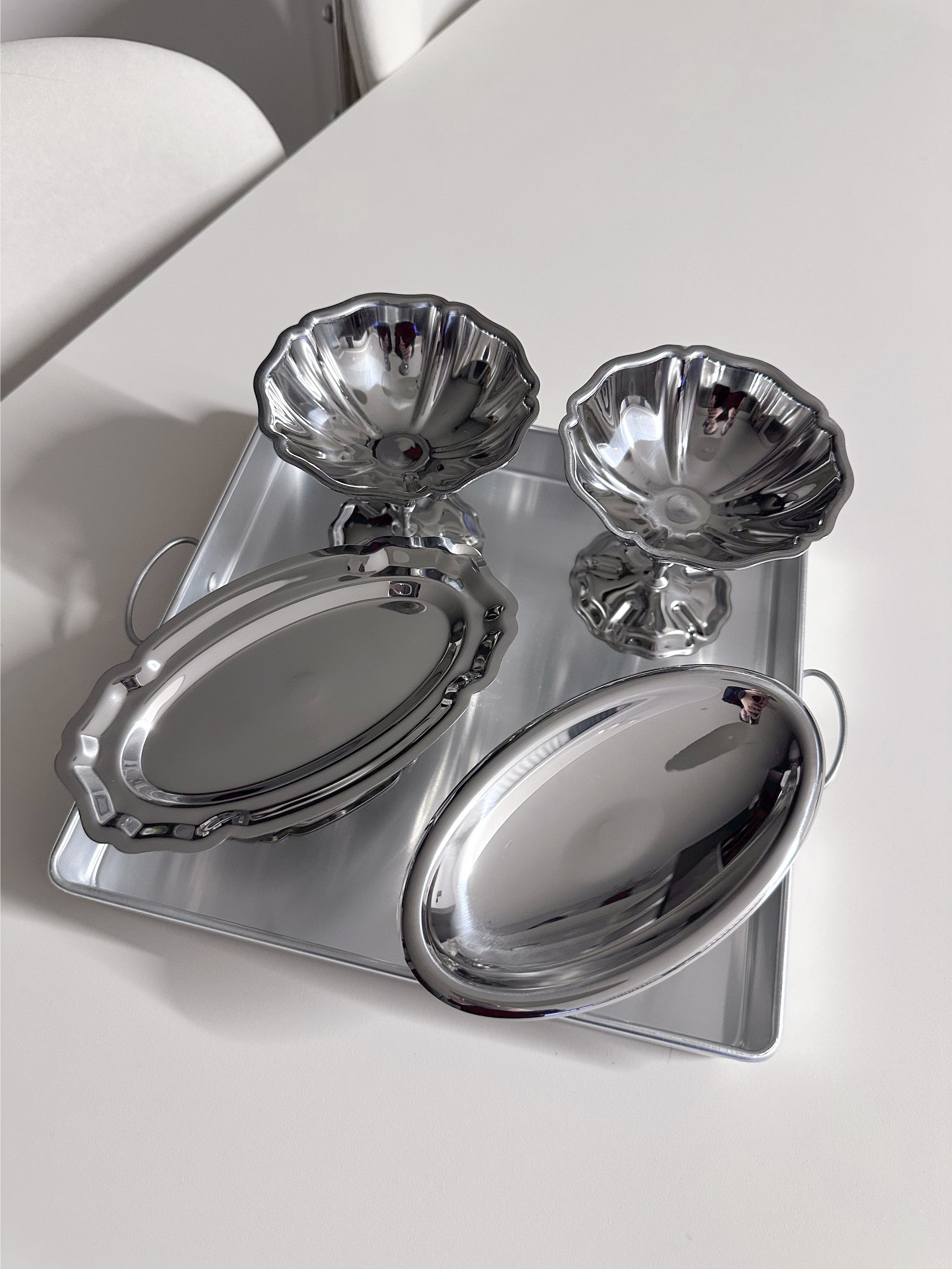 Stainless Steel Dessert Stand Plate user photo