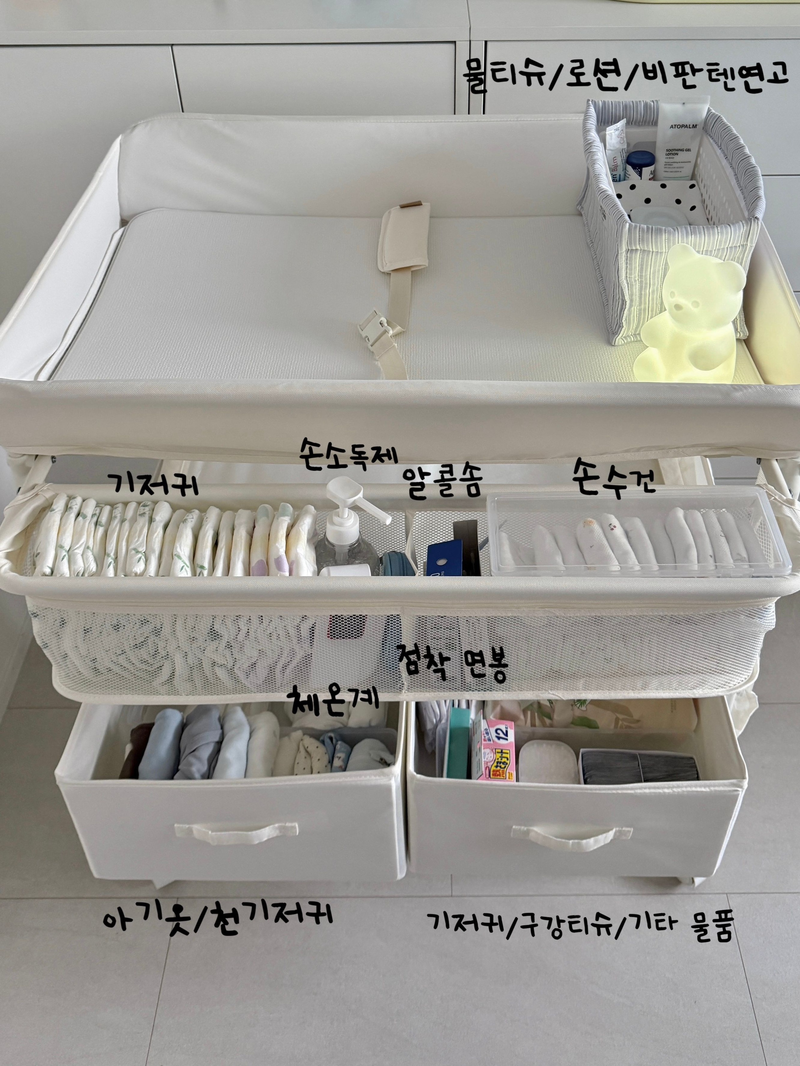 Striped Quilted Storage Basket user photo