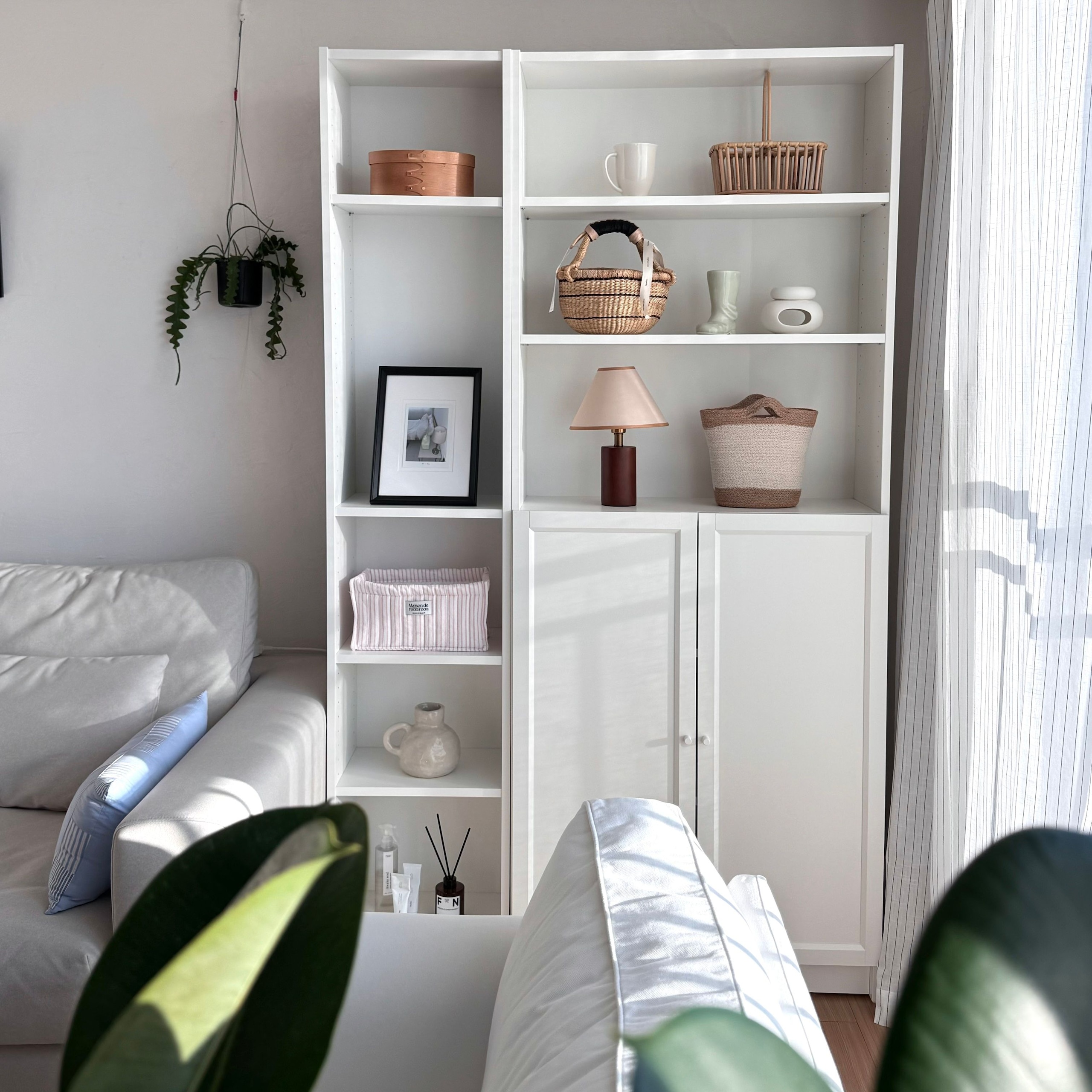 Striped Quilted Storage Basket user photo