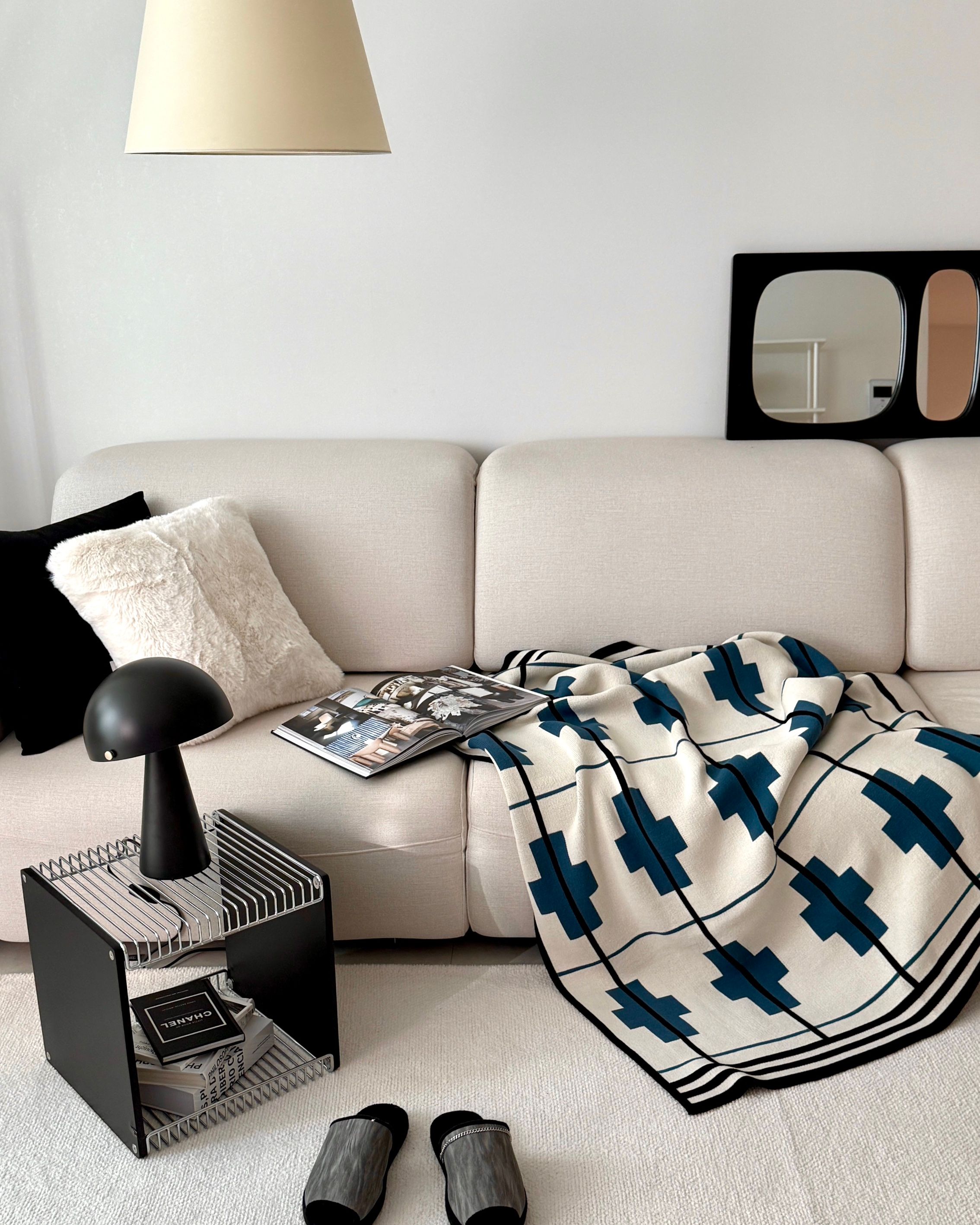 Wire Cube Side Table with Wood Top user photo