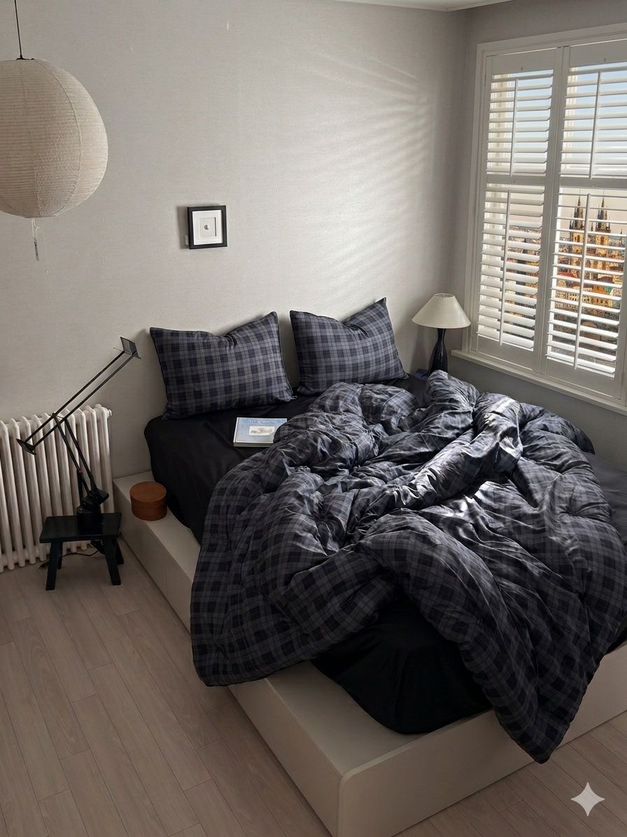 Cloud Check Comforter Set user photo