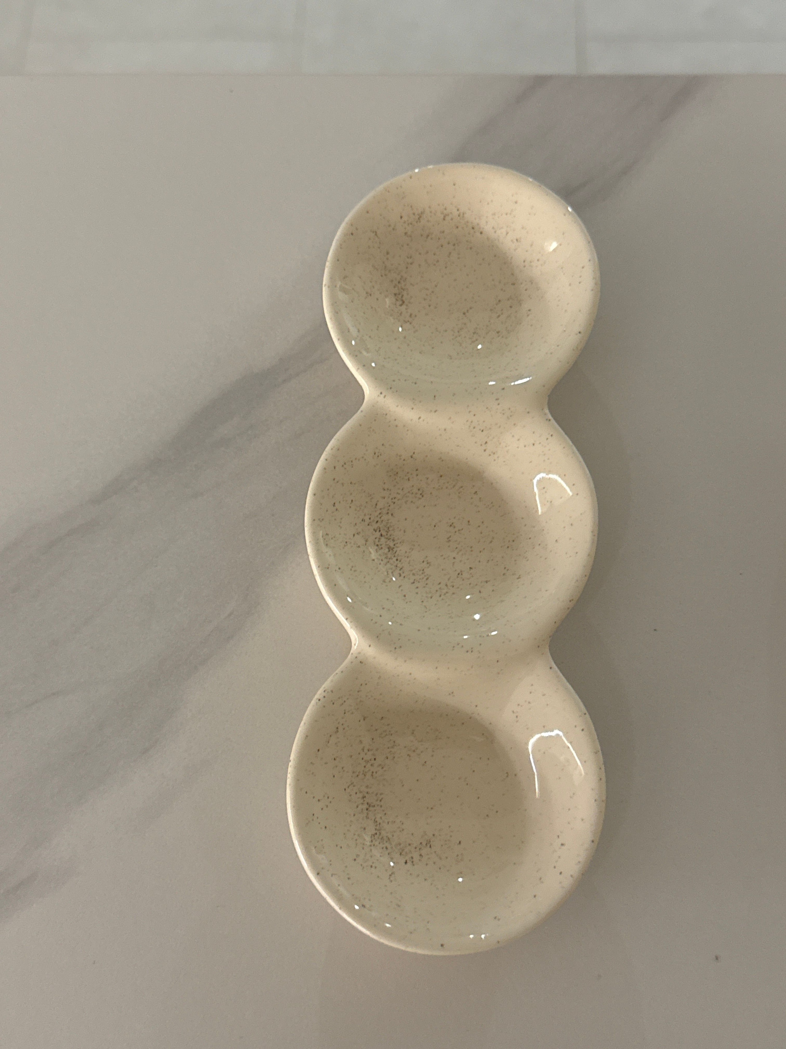 Pebbler 3-Section Divided Sauce Dish user photo