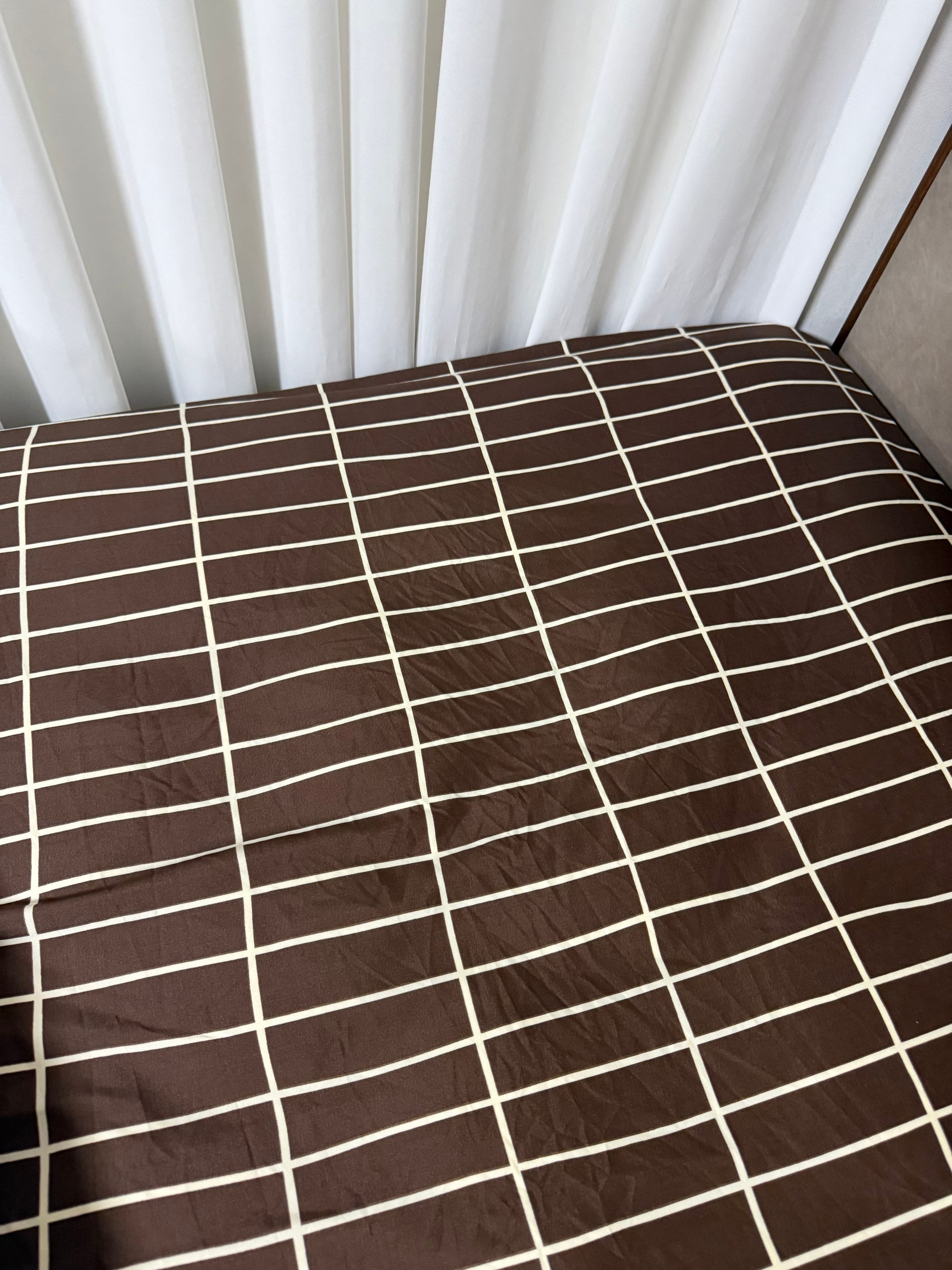 Little Mansion Check Allergy-Care Mattress Fitted Sheet user photo