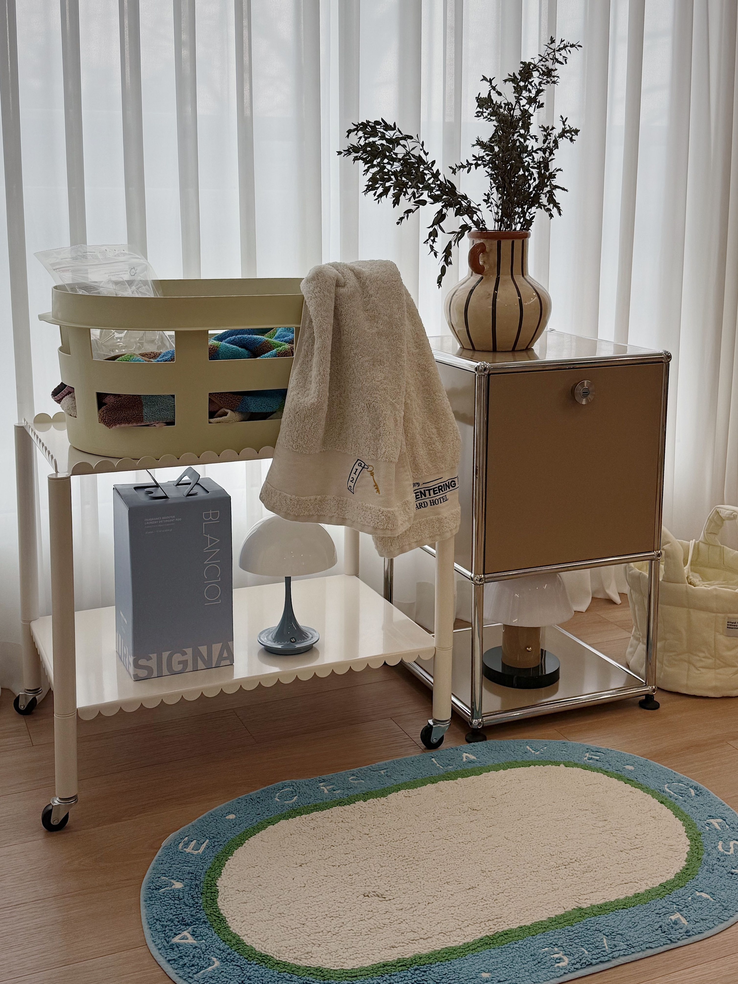 Warm Colorblock Check Hand Towel user photo