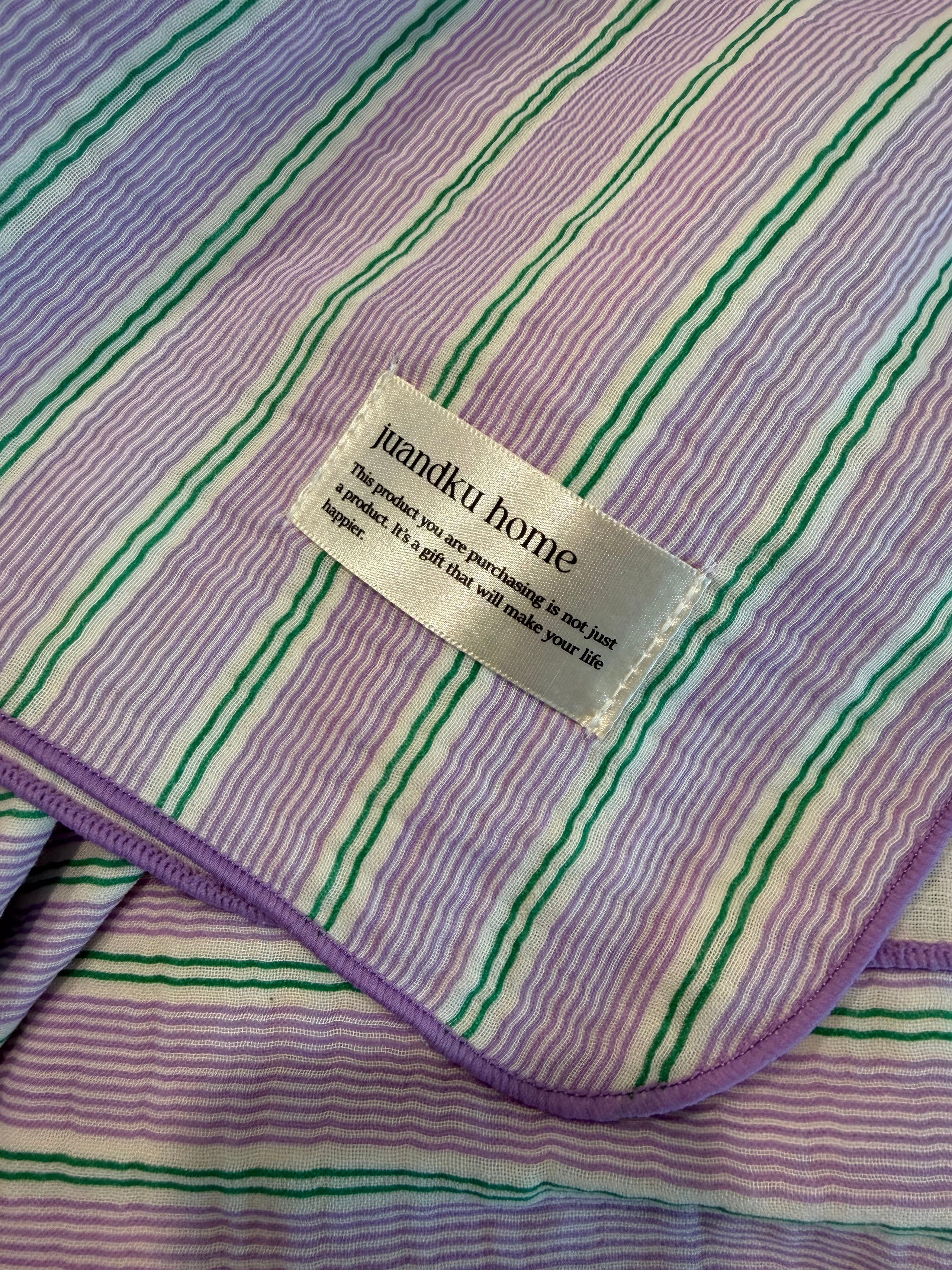 Stripe Triple-Layer Gauze Blanket user photo
