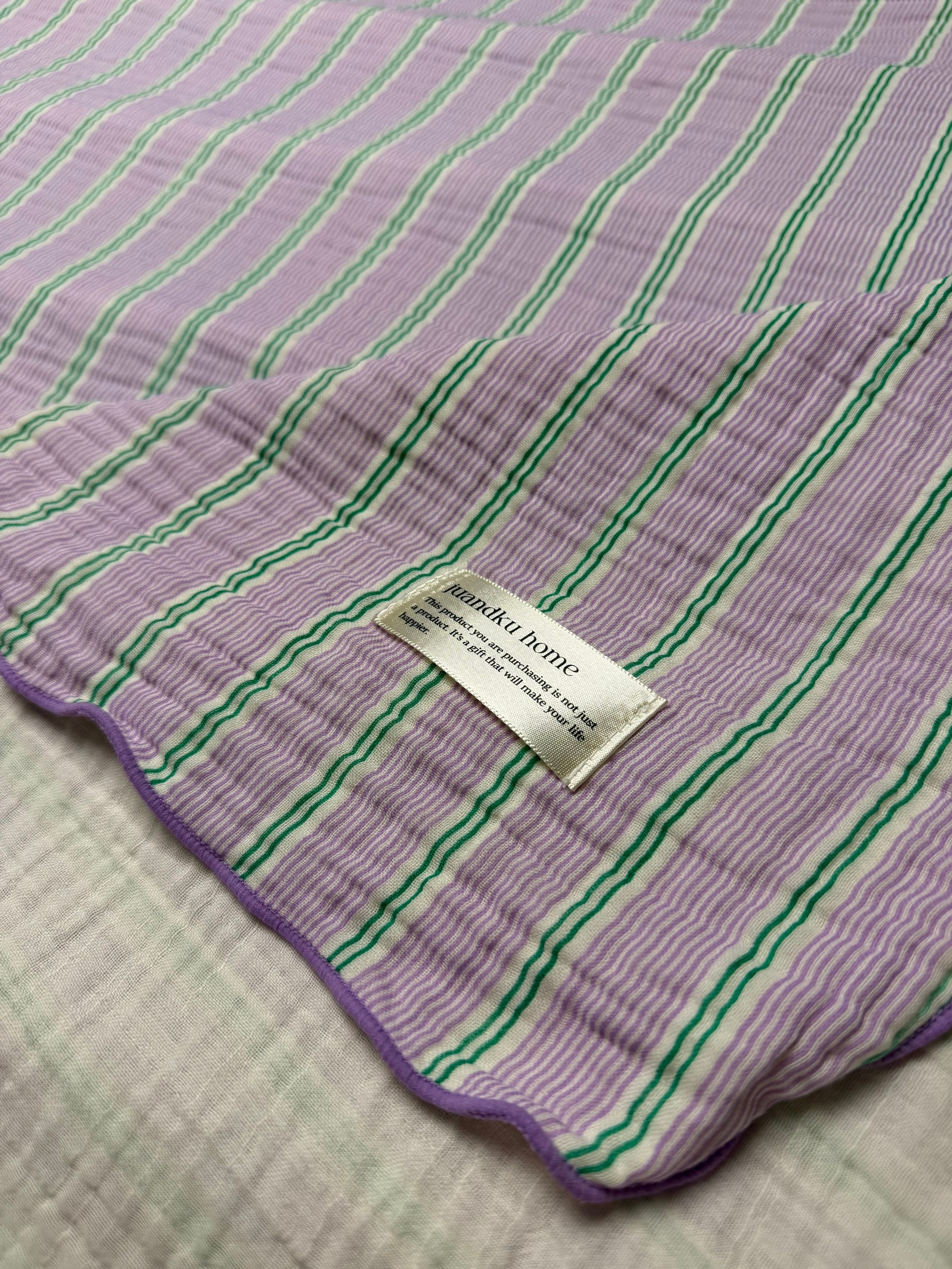 Stripe Triple-Layer Gauze Blanket user photo