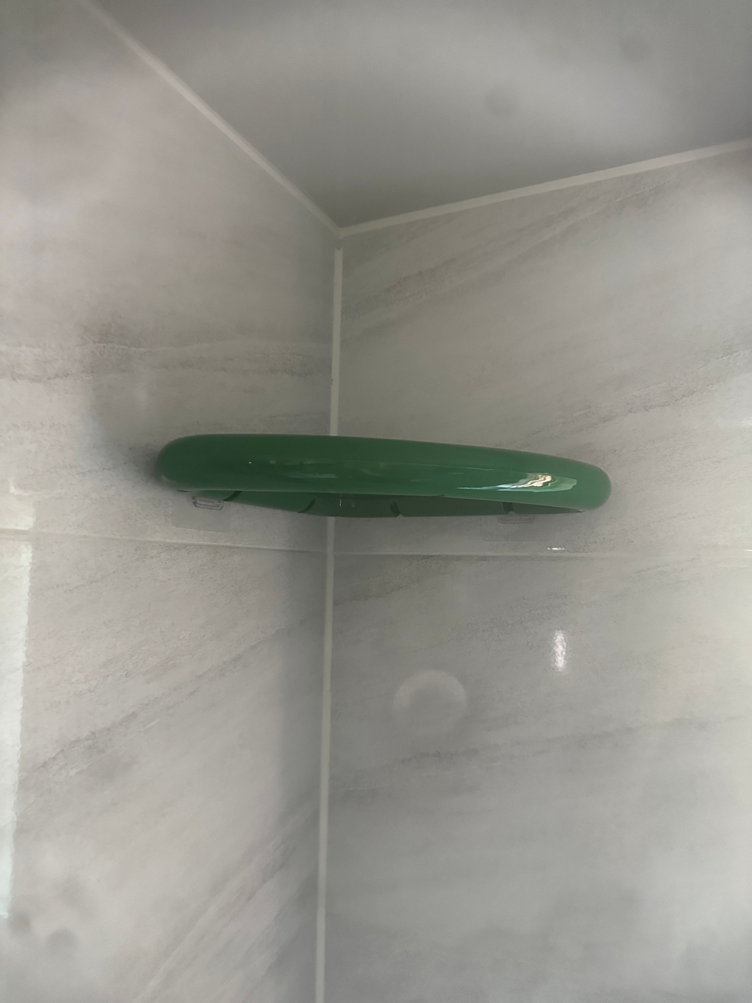 No-Drill Colorful Corner Shelf user photo