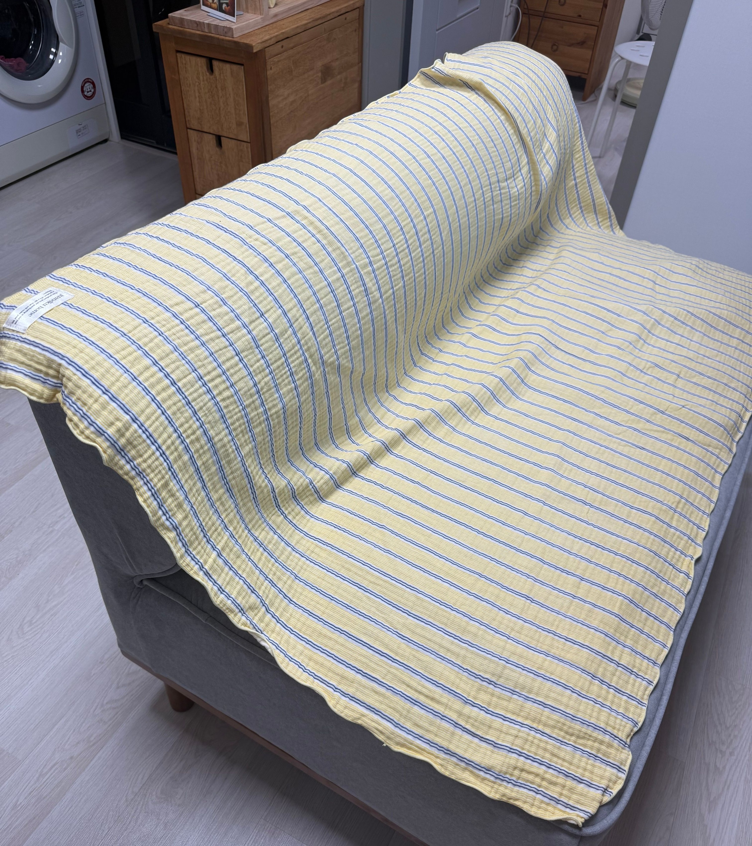 Stripe Triple-Layer Gauze Blanket user photo