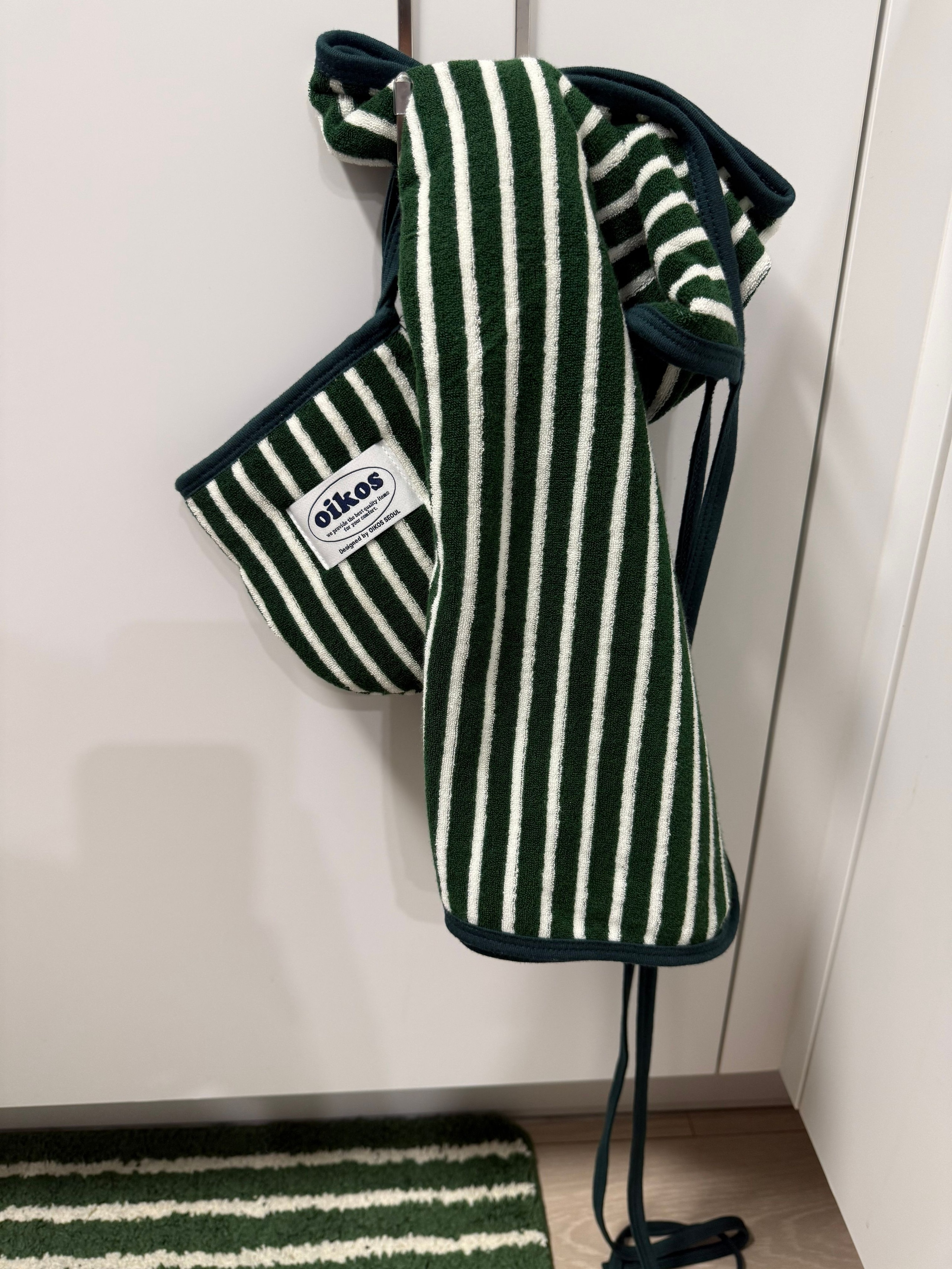 Striped Cotton Apron & Oven Mitt Set user photo