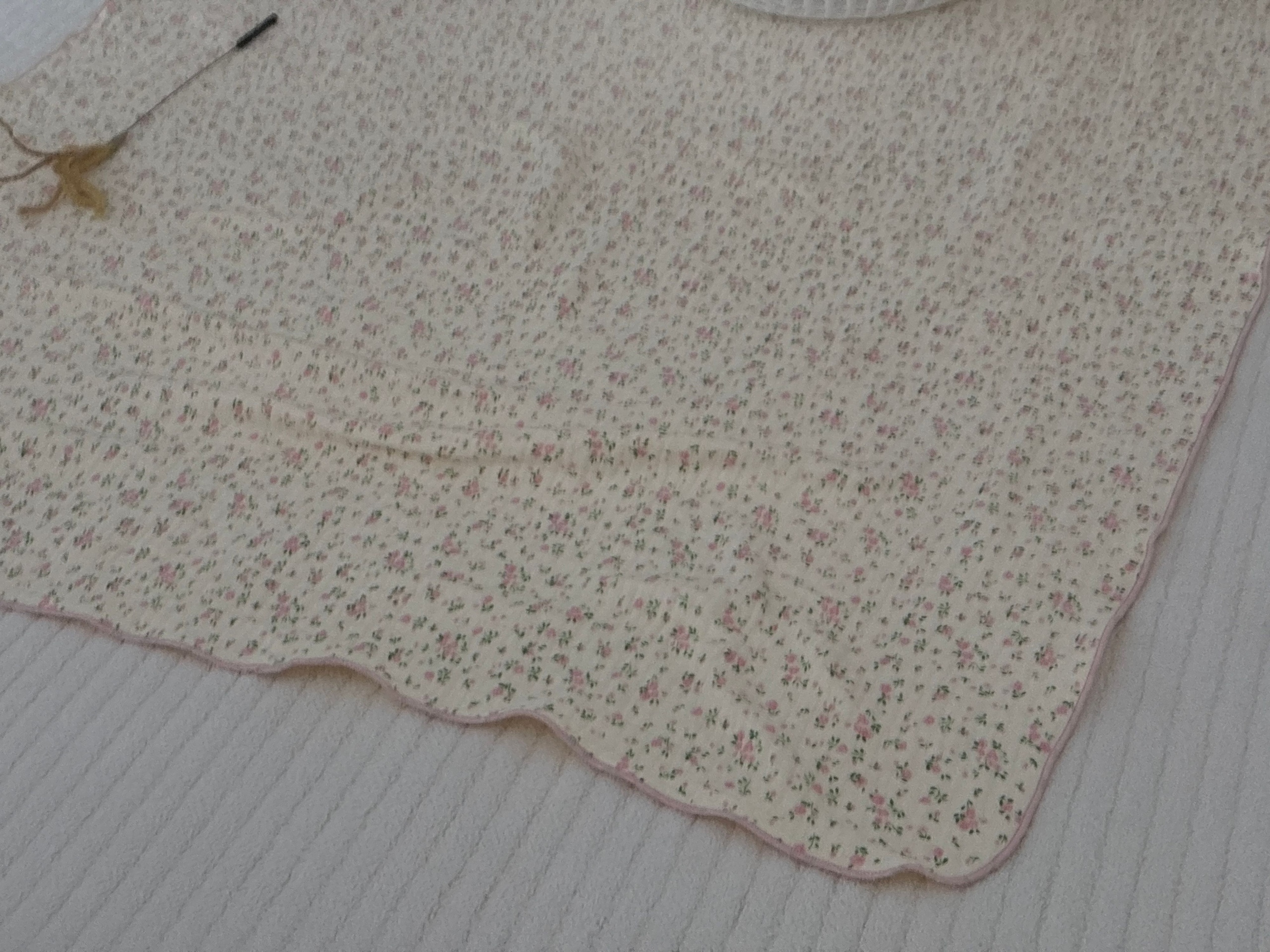 Small Floral Check 4-Layer Gauze Blanket user photo