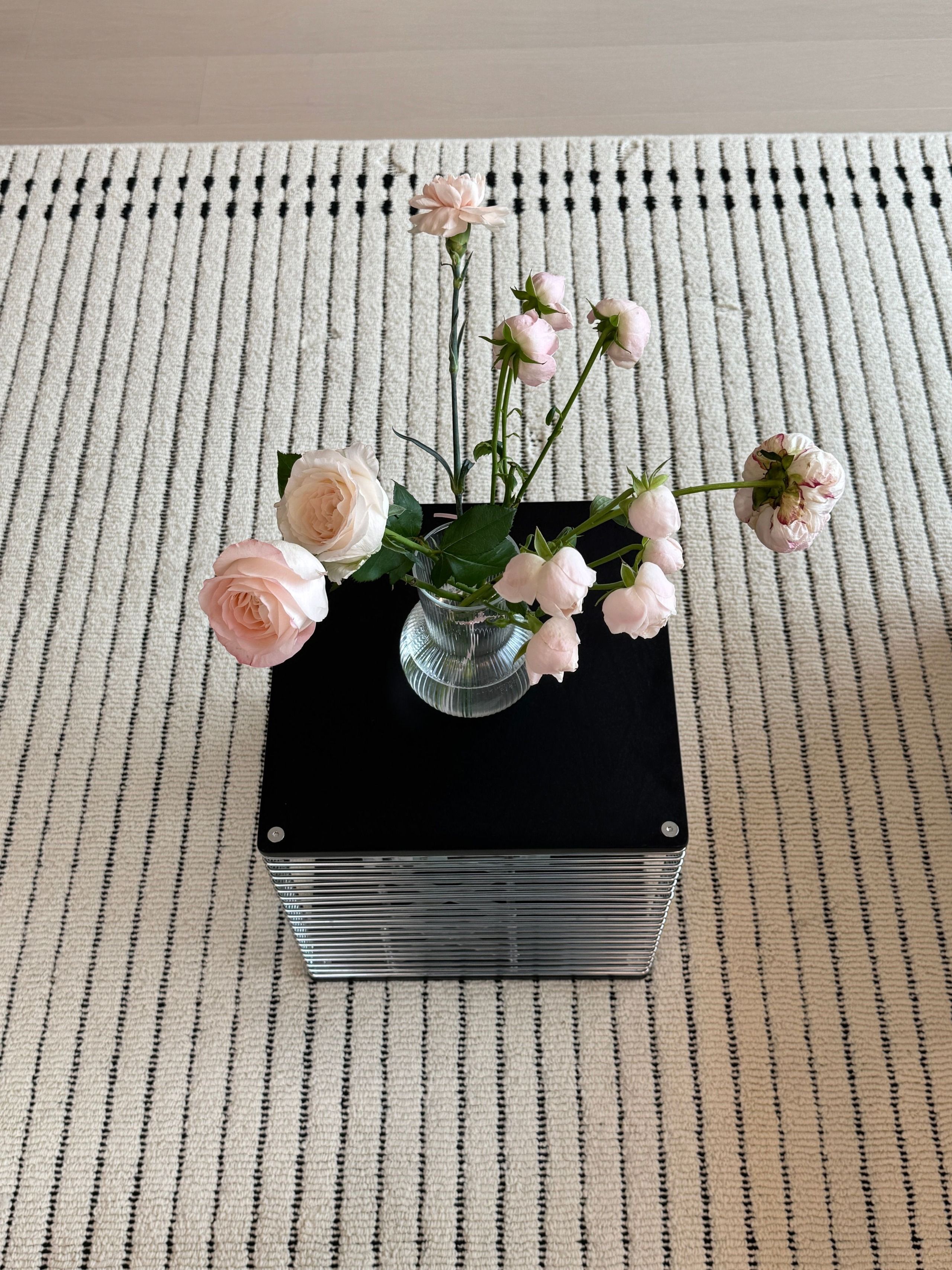 Wire Cube Side Table with Wood Top user photo