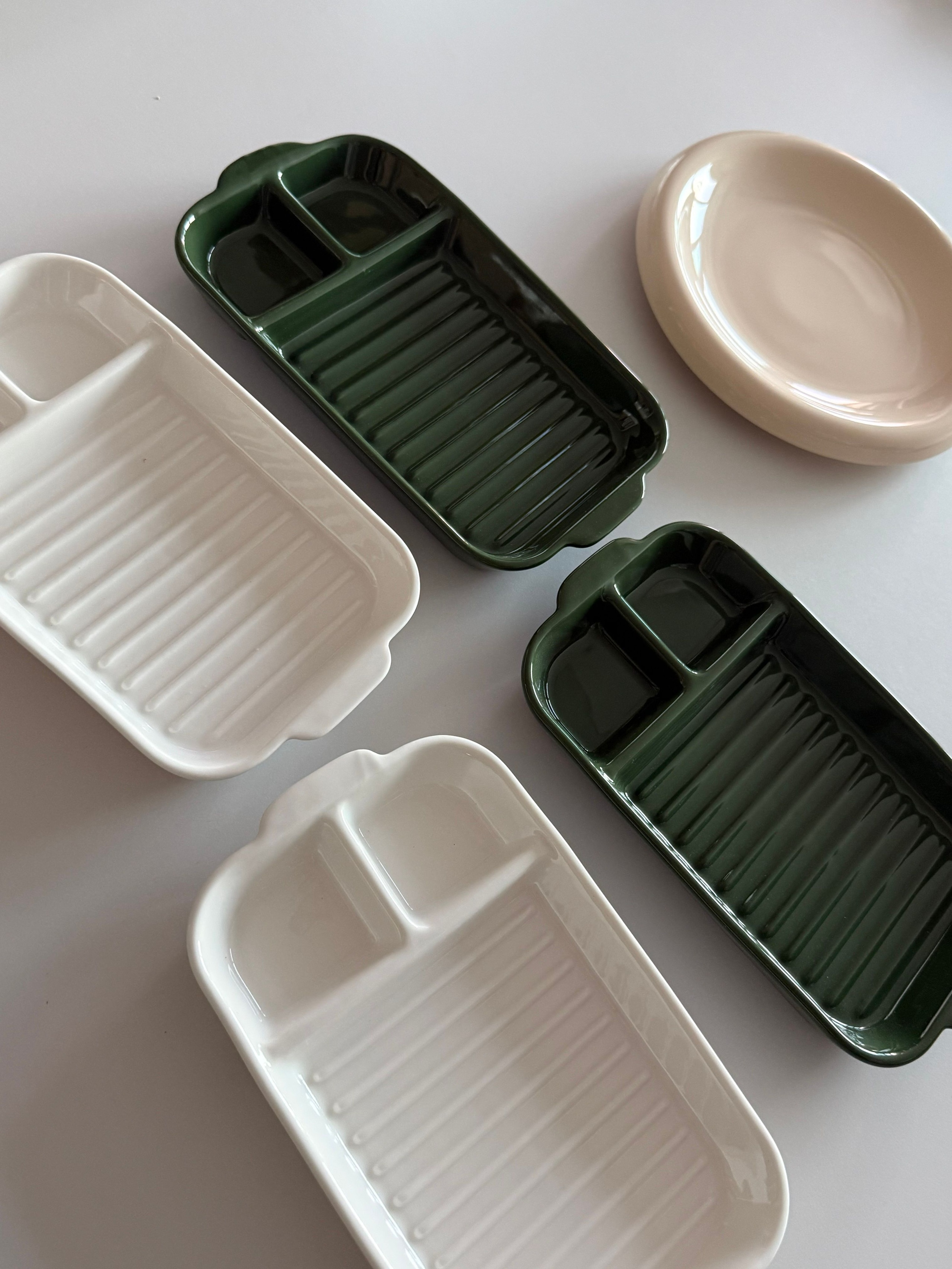 Odette Ceramic Divided Side Plate Set (2-Piece) user photo