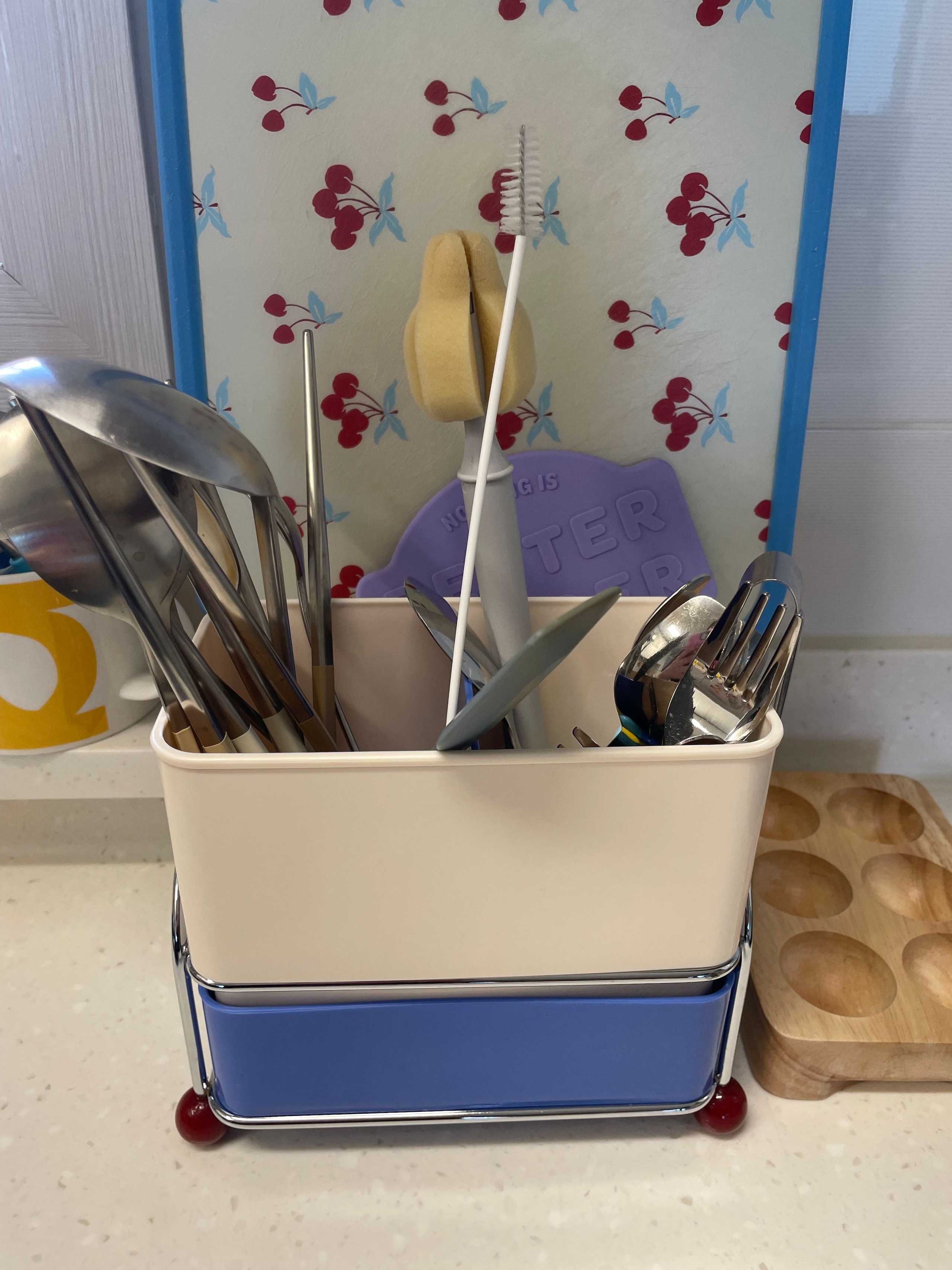 Bauhaus 2-Compartment Draining Cutlery & Utensil Holder user photo