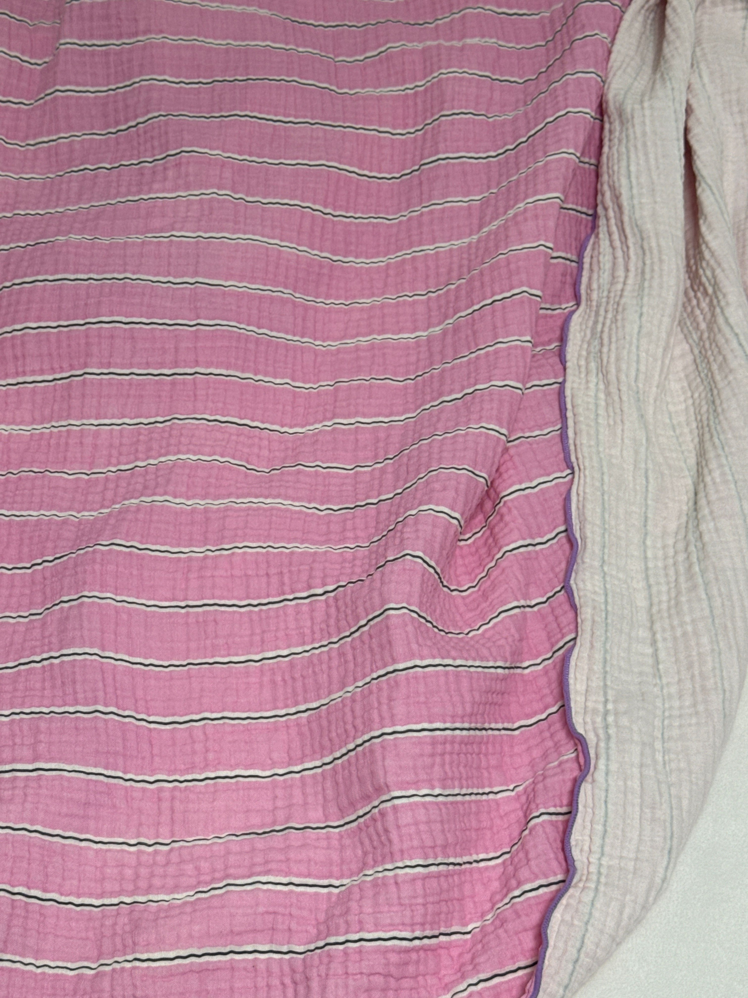 Neon Stripe 3-Layer Gauze Blanket user photo