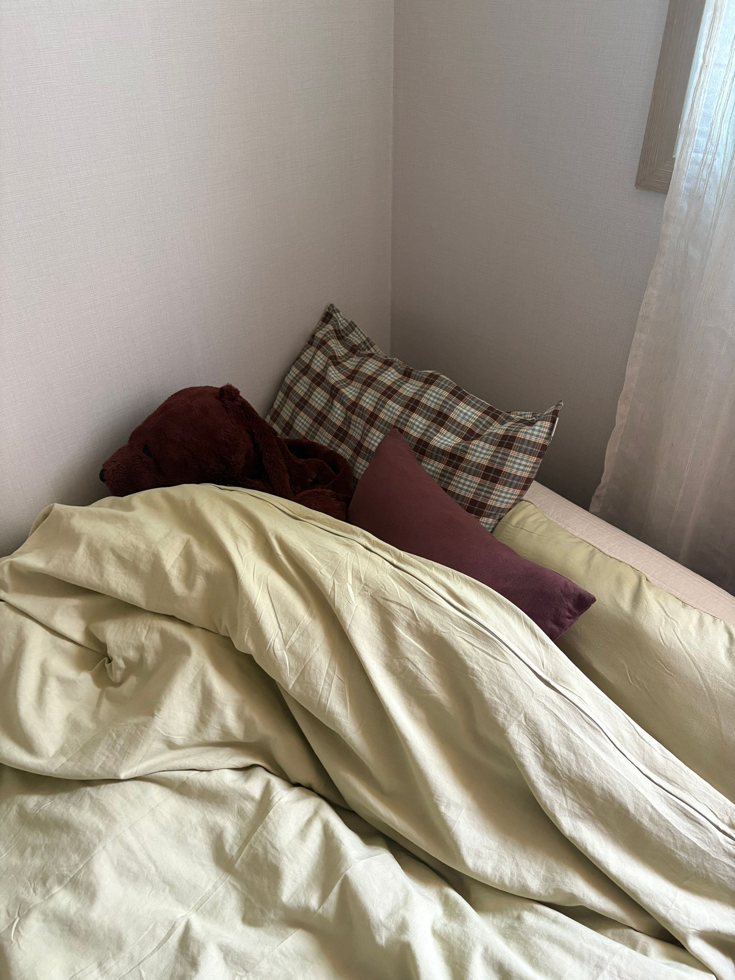 Mocha Brown Plaid Pillow Cover user photo