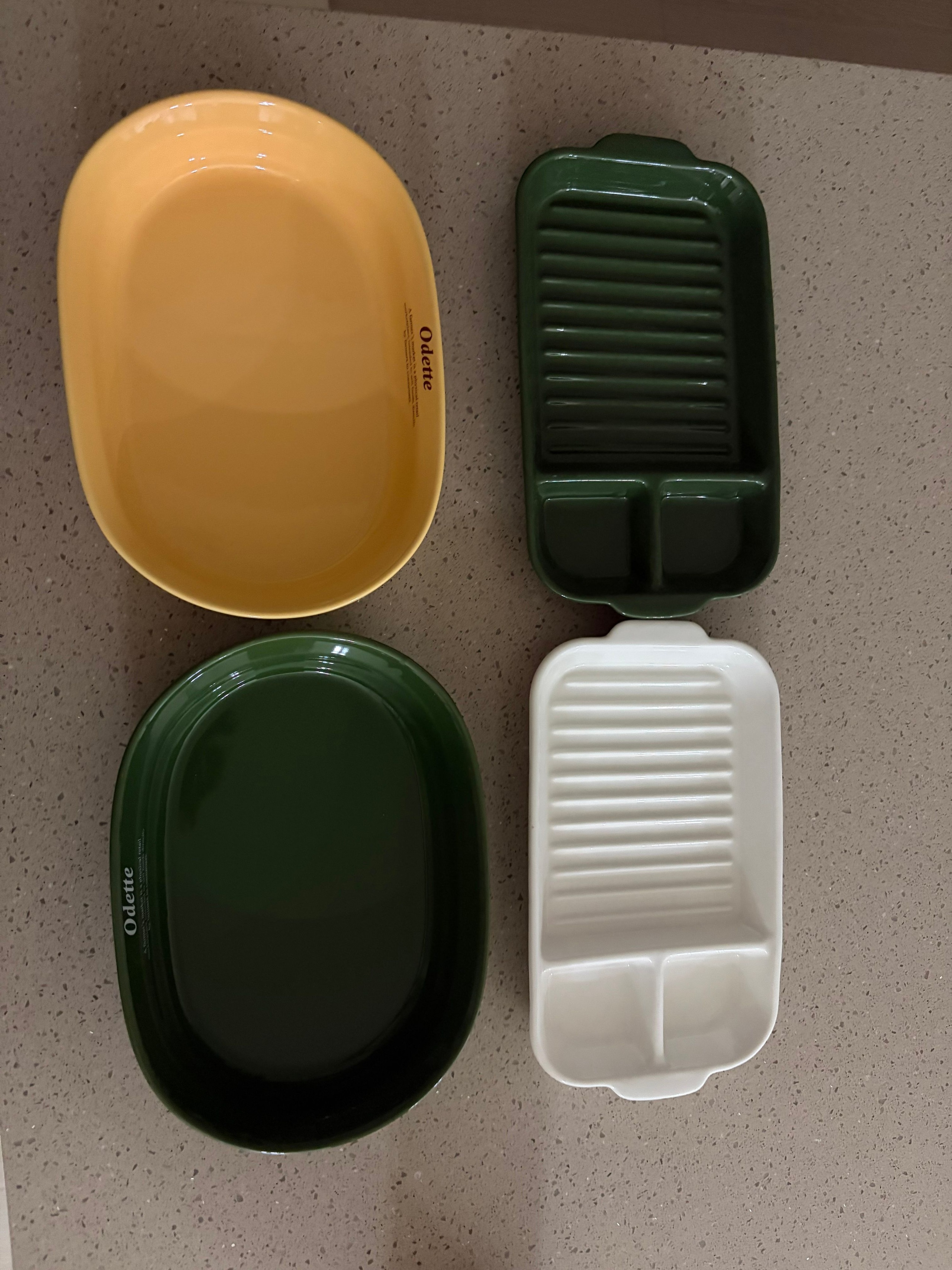 Odette Ceramic Divided Side Plate Set (2-Piece) user photo