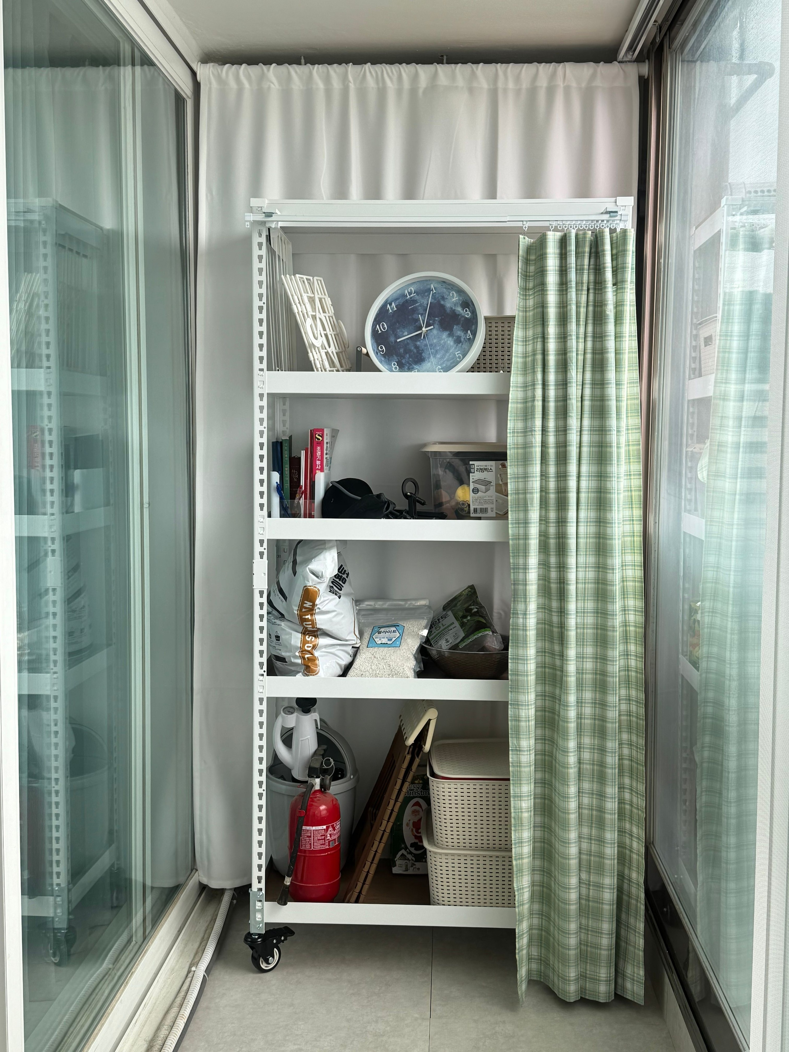 Vintage Check Door Curtain user photo