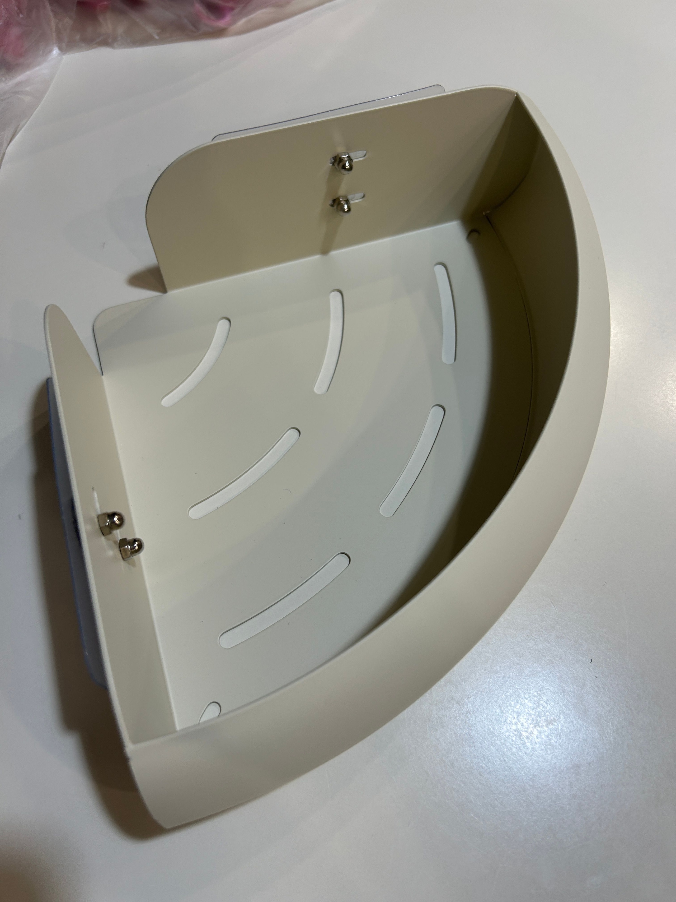 No-Drill Aluminum Bathroom Corner Shelf user photo