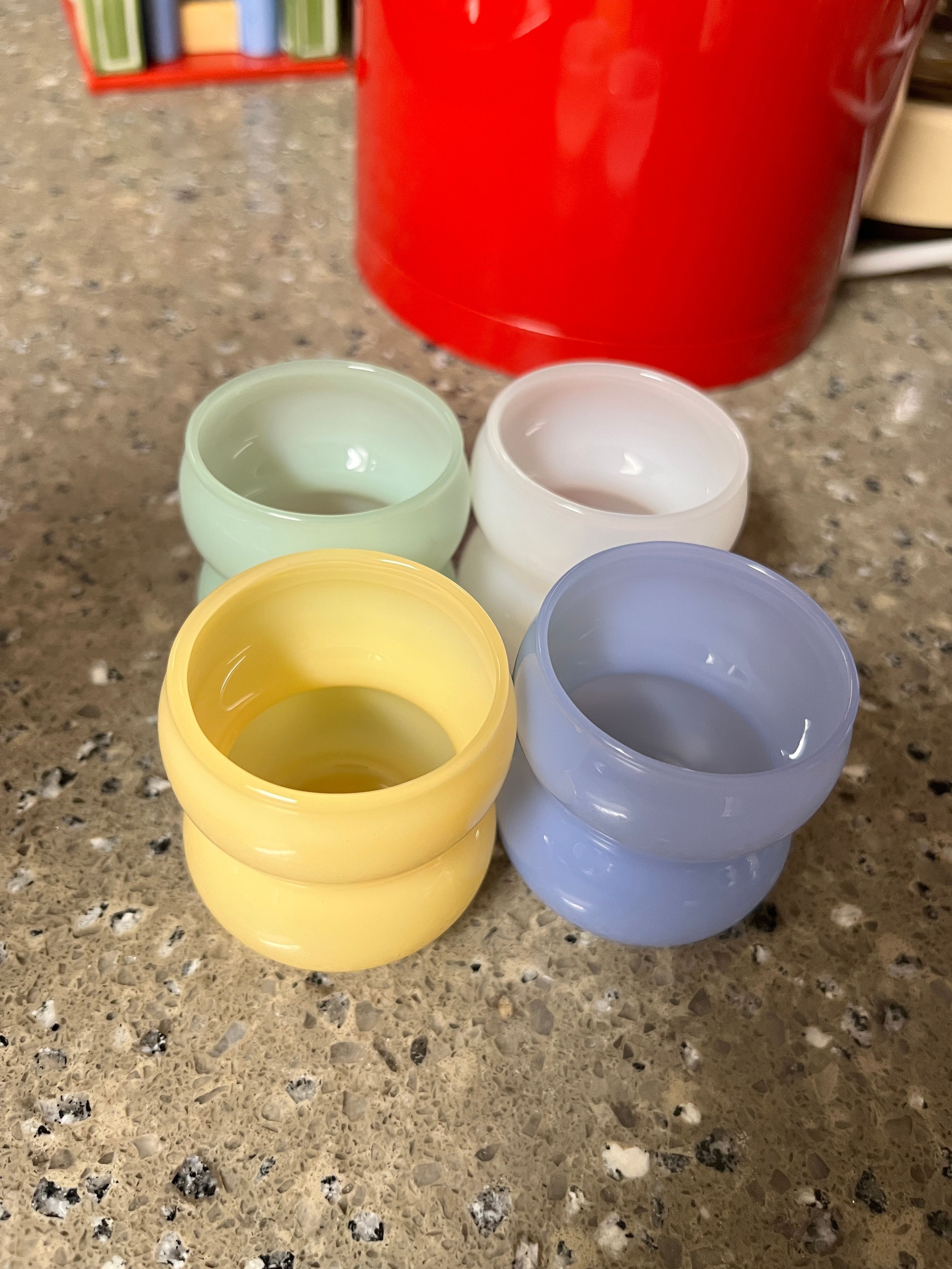 Newtige Milk Glass Soju & Sake Cup Set (4-Piece) user photo