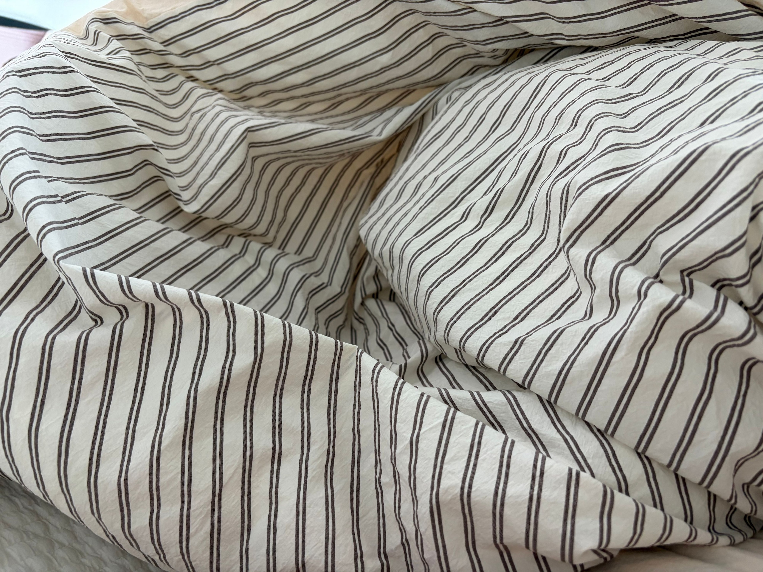 Brown Stripe Reversible Duvet Cover user photo