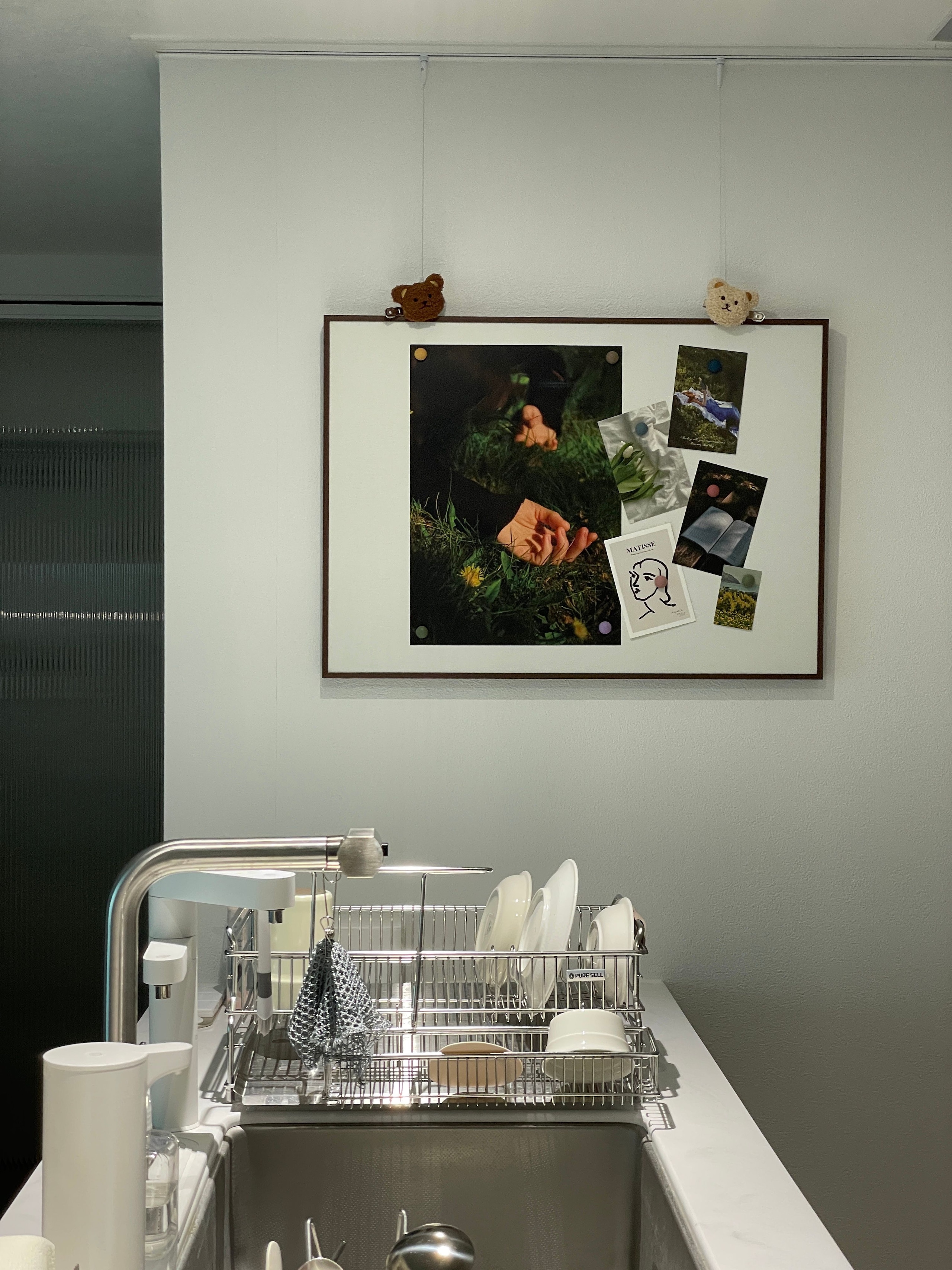 Wood-Framed Linen Magnetic Board user photo
