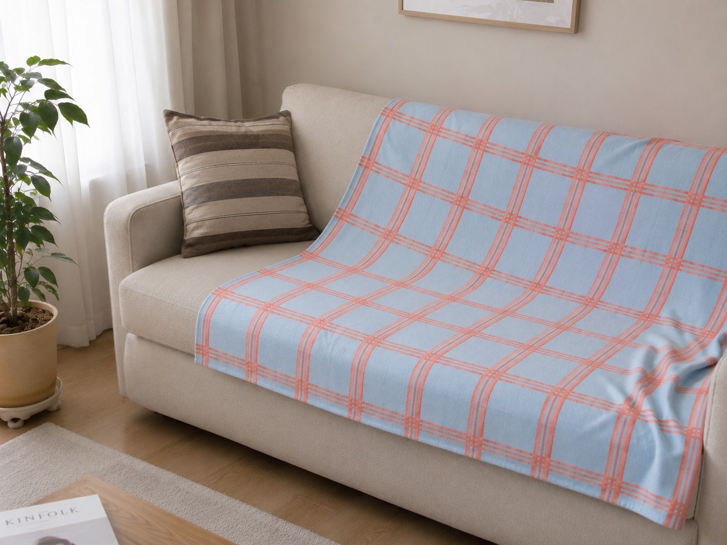 Verde Check Knit Blanket user photo