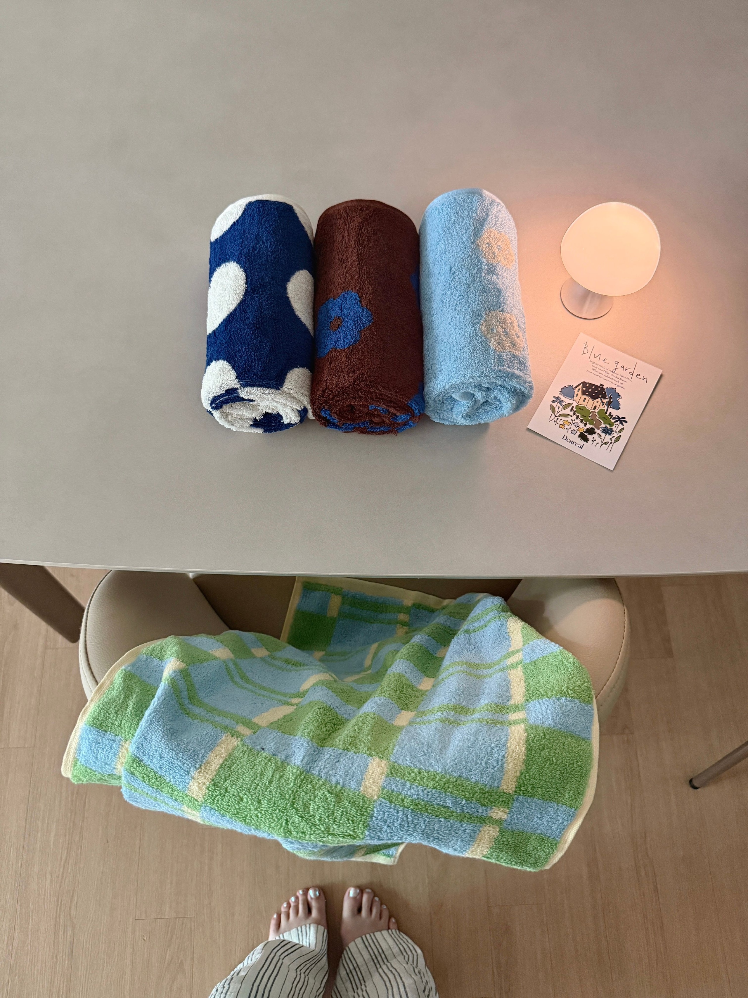 Blue Garden 40s Combed Cotton Hotel Towel Gift Set (4-Piece) user photo