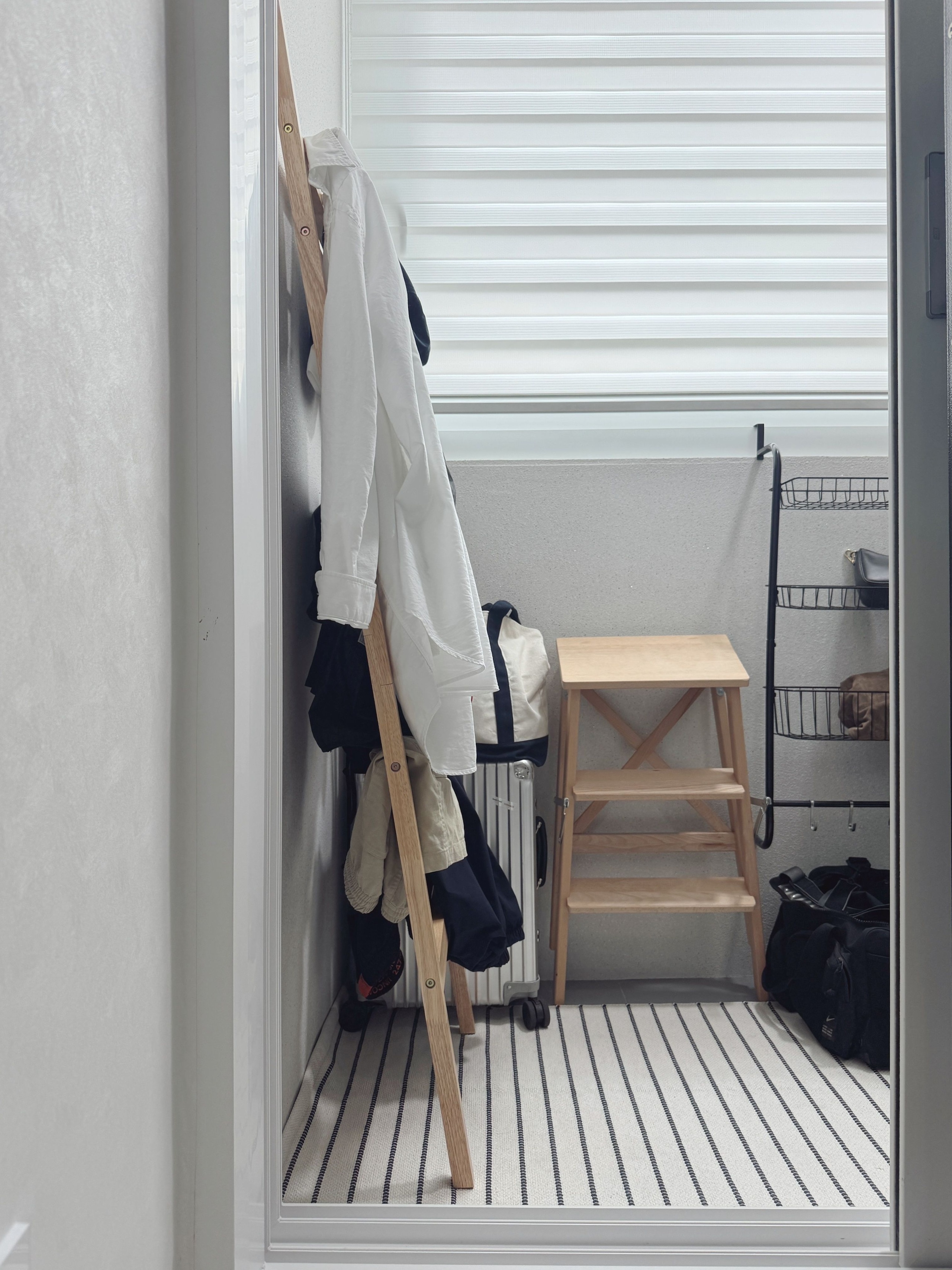 Solid Wood Ladder Clothes Rack Stand user photo