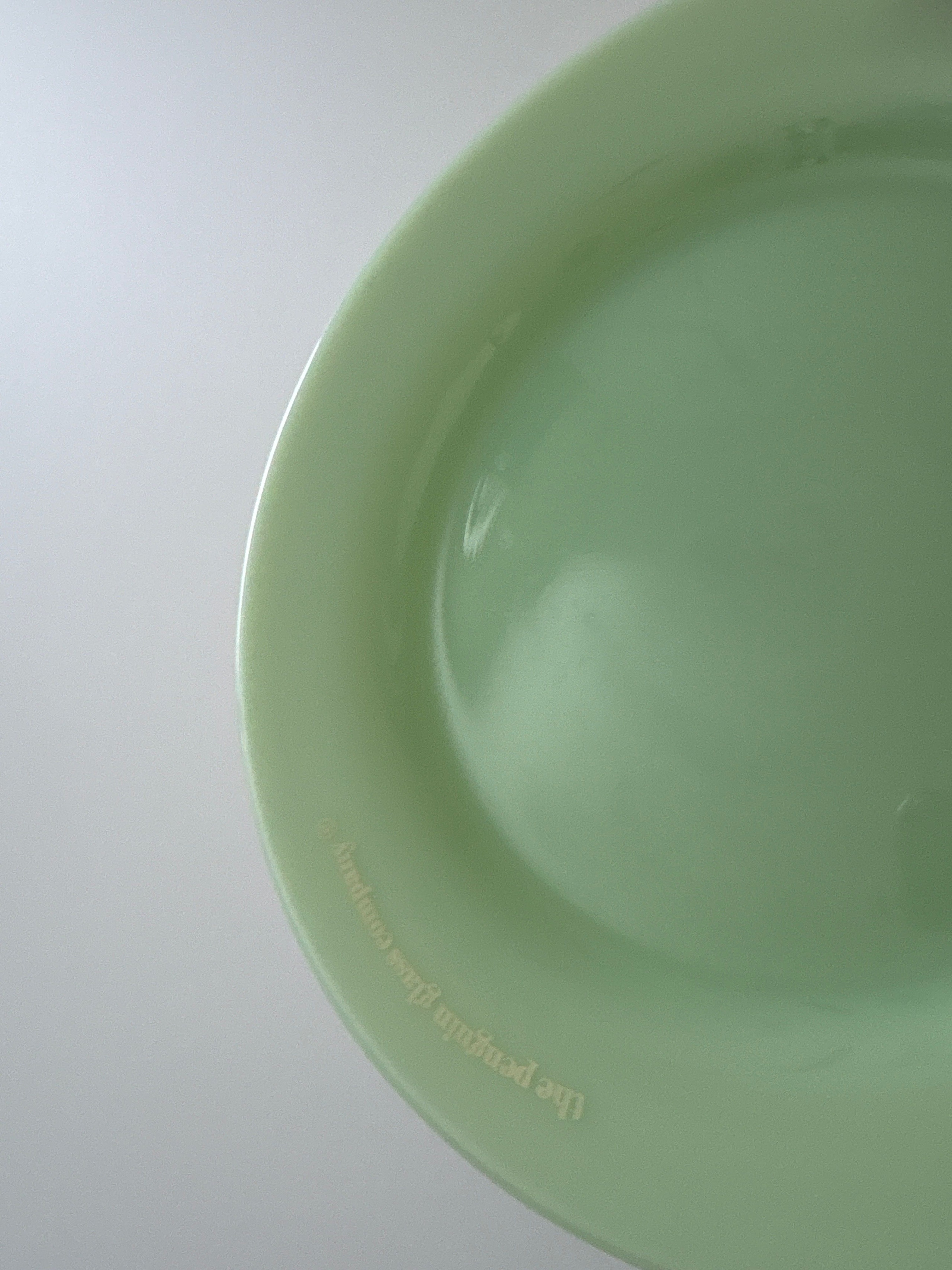 Penguin Milk Glass Dessert Plate (7