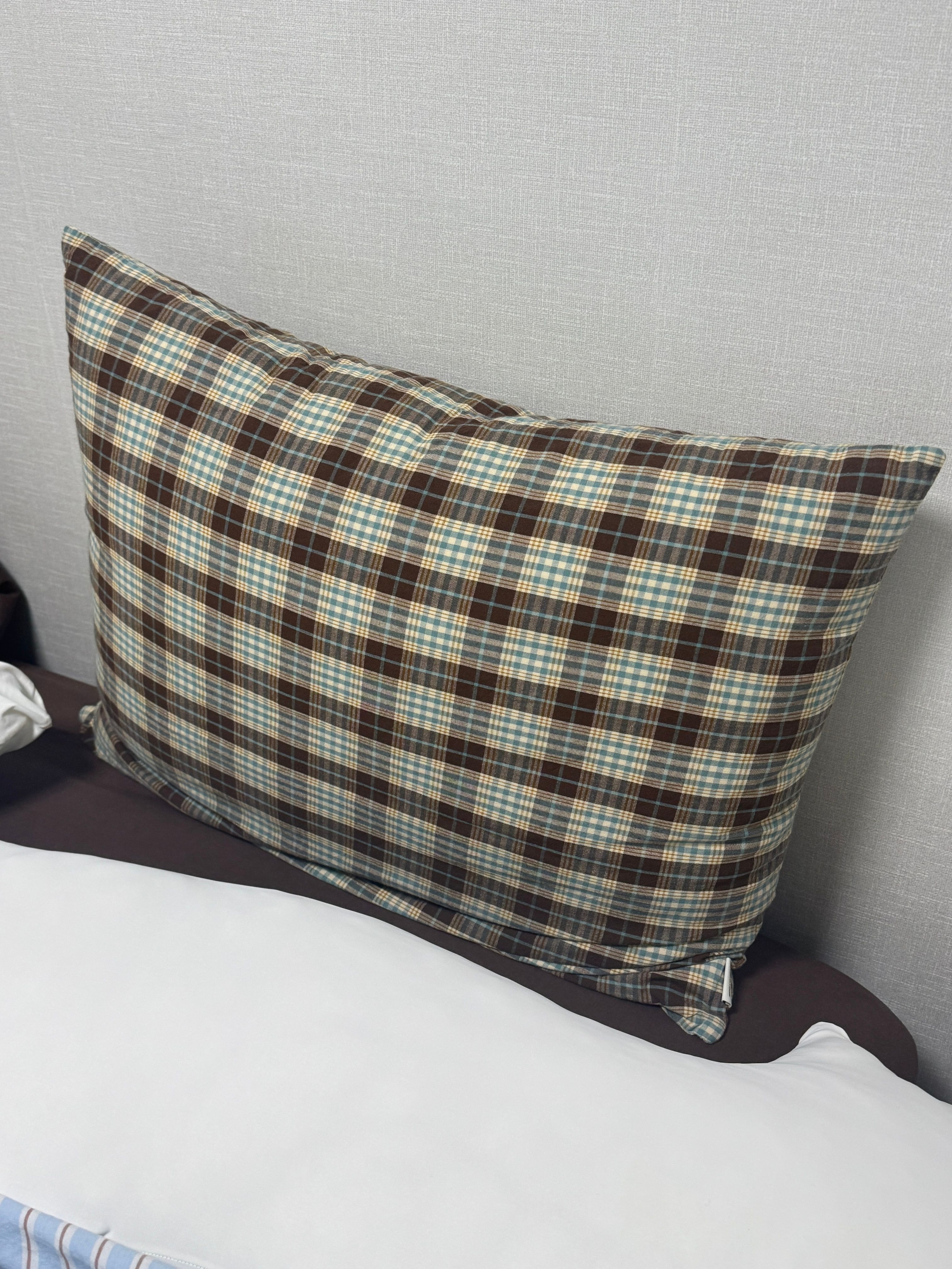 Mocha Brown Plaid Pillow Cover user photo