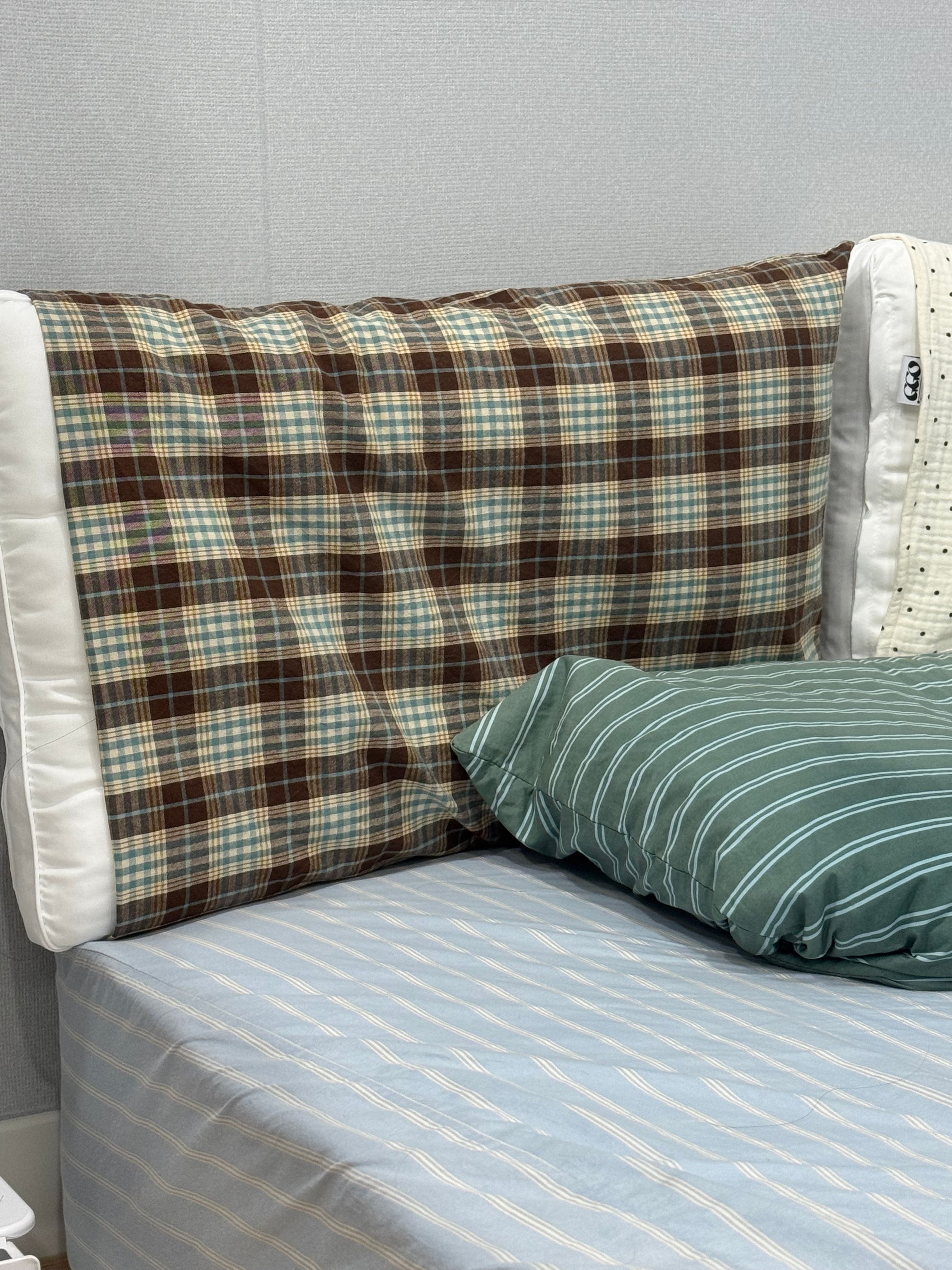 Mocha Brown Plaid Pillow Cover user photo