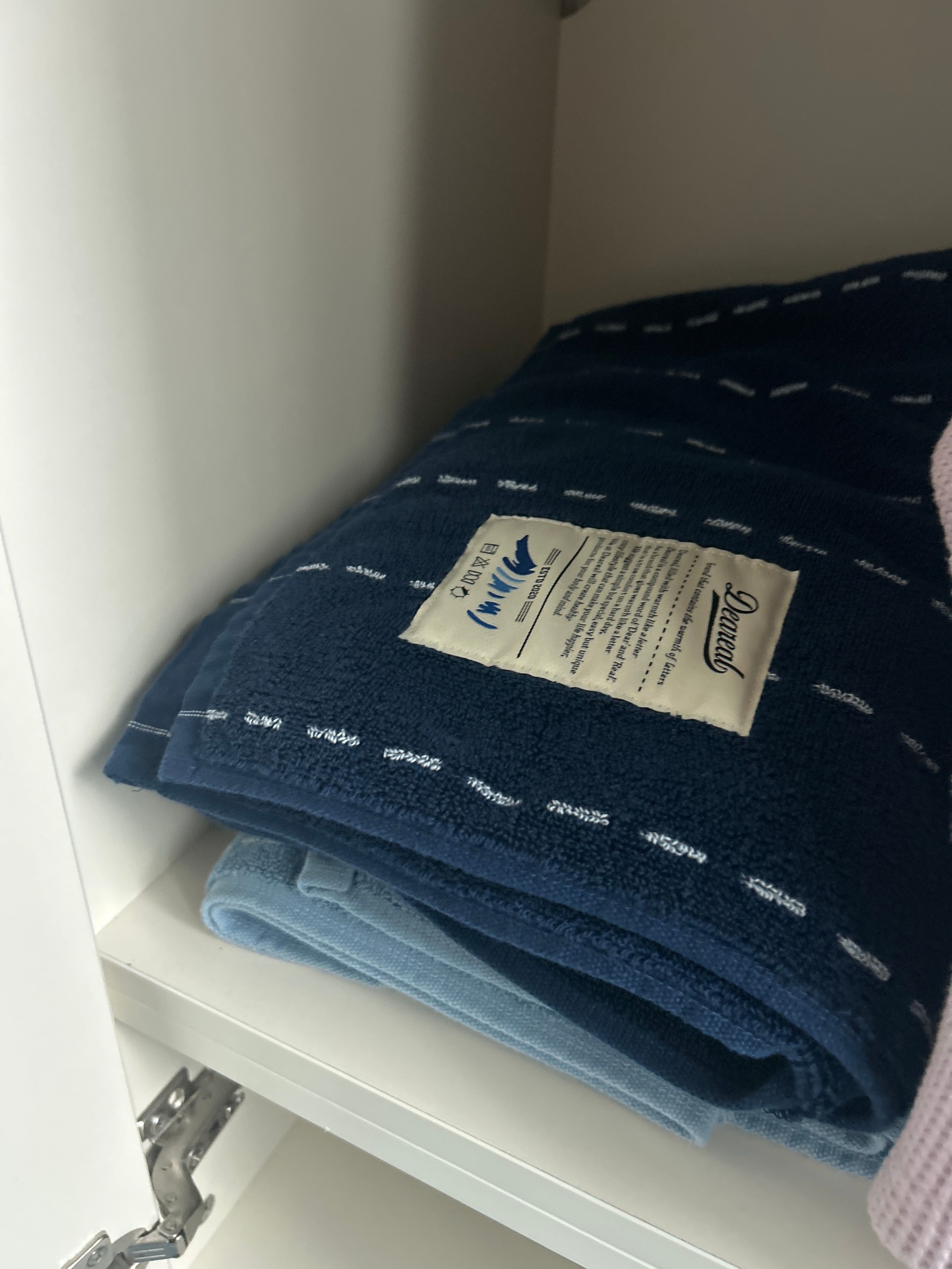 Denim Stitch Oversized Beach Bath Towel user photo