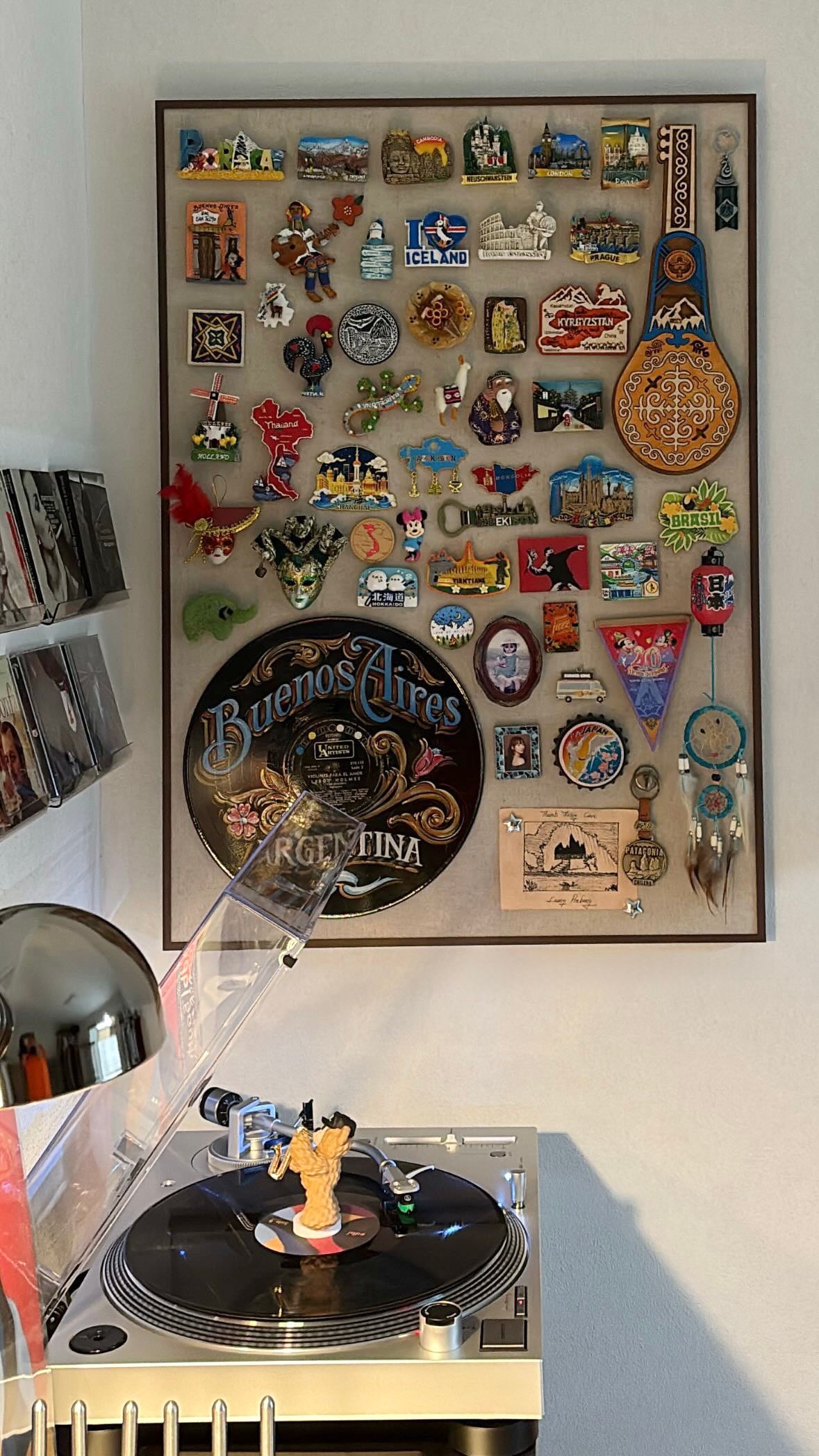 Wood-Framed Linen Magnetic Board user photo