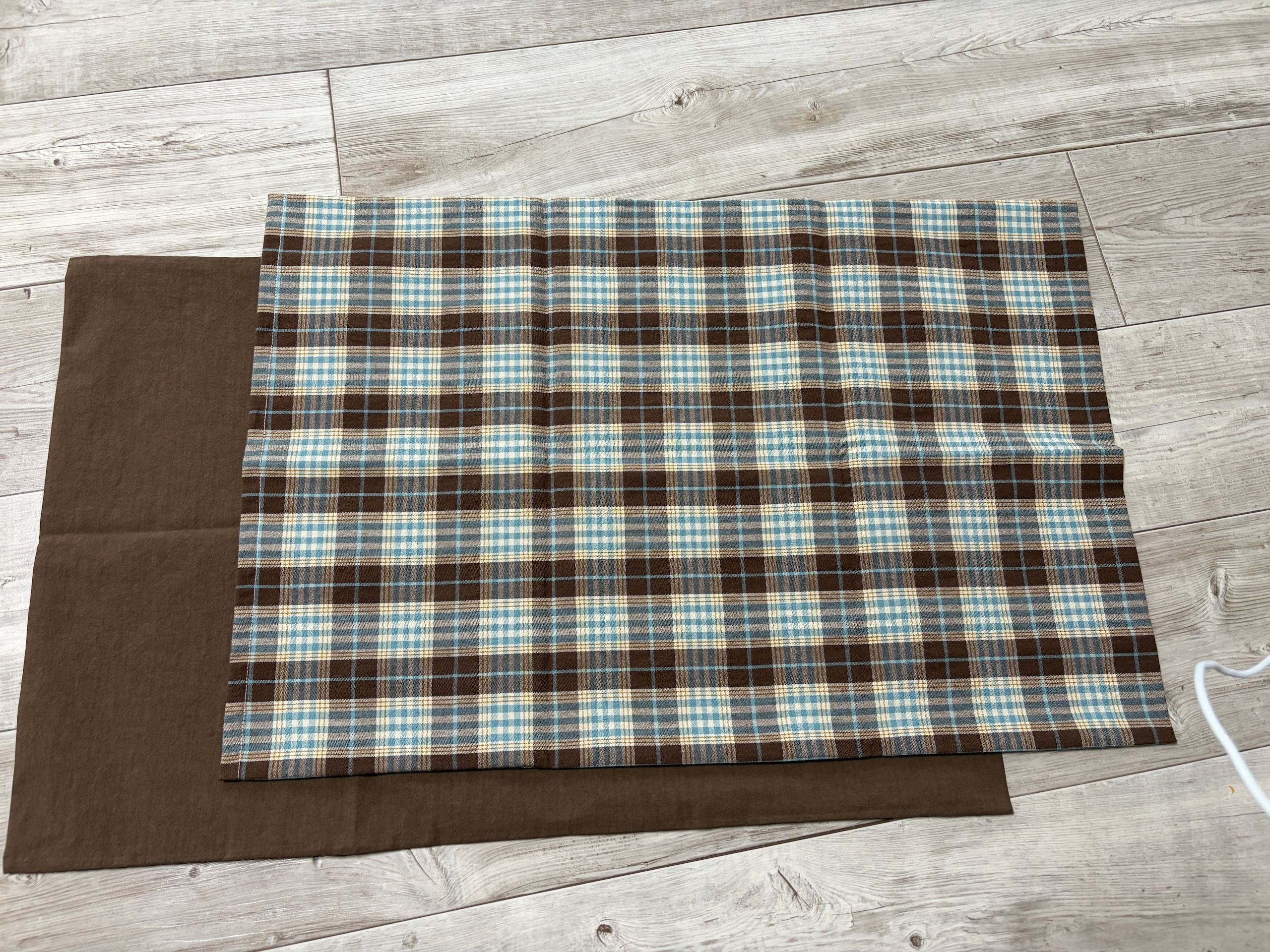 Mocha Brown Plaid Pillow Cover user photo