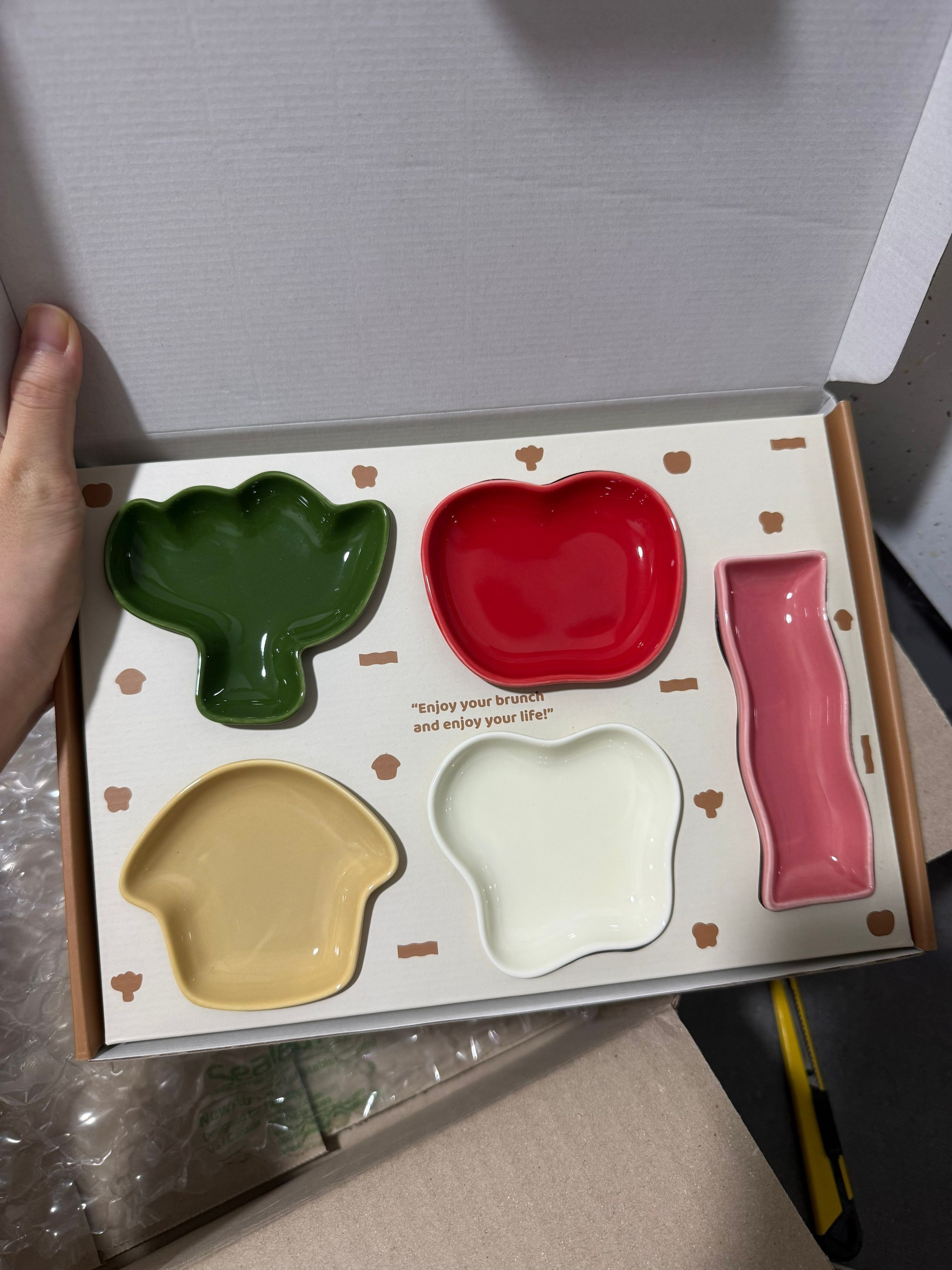 Playful Ceramic Snack Plate Set user photo
