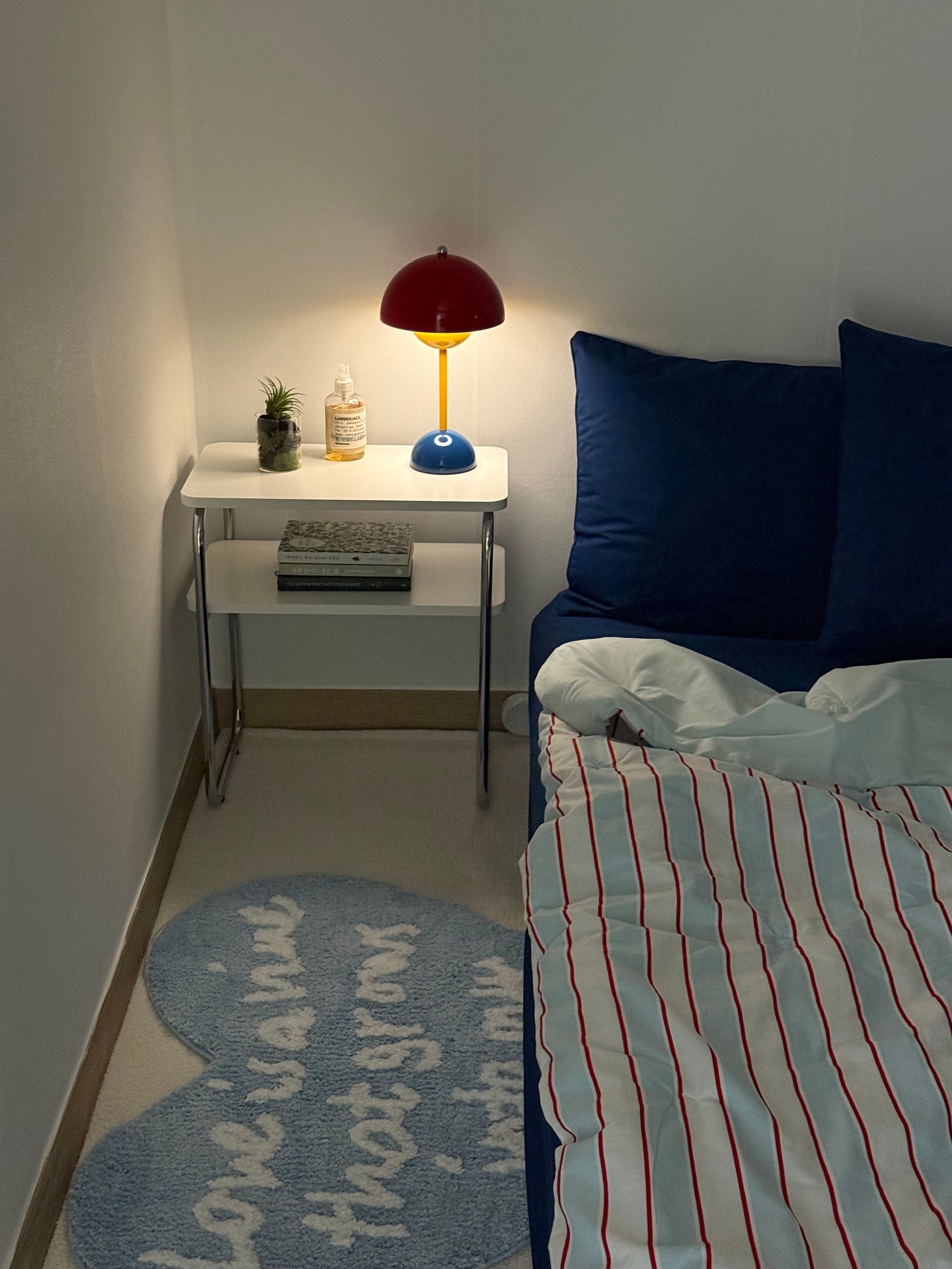 Mid-Century Wood & Chrome Side Table user photo
