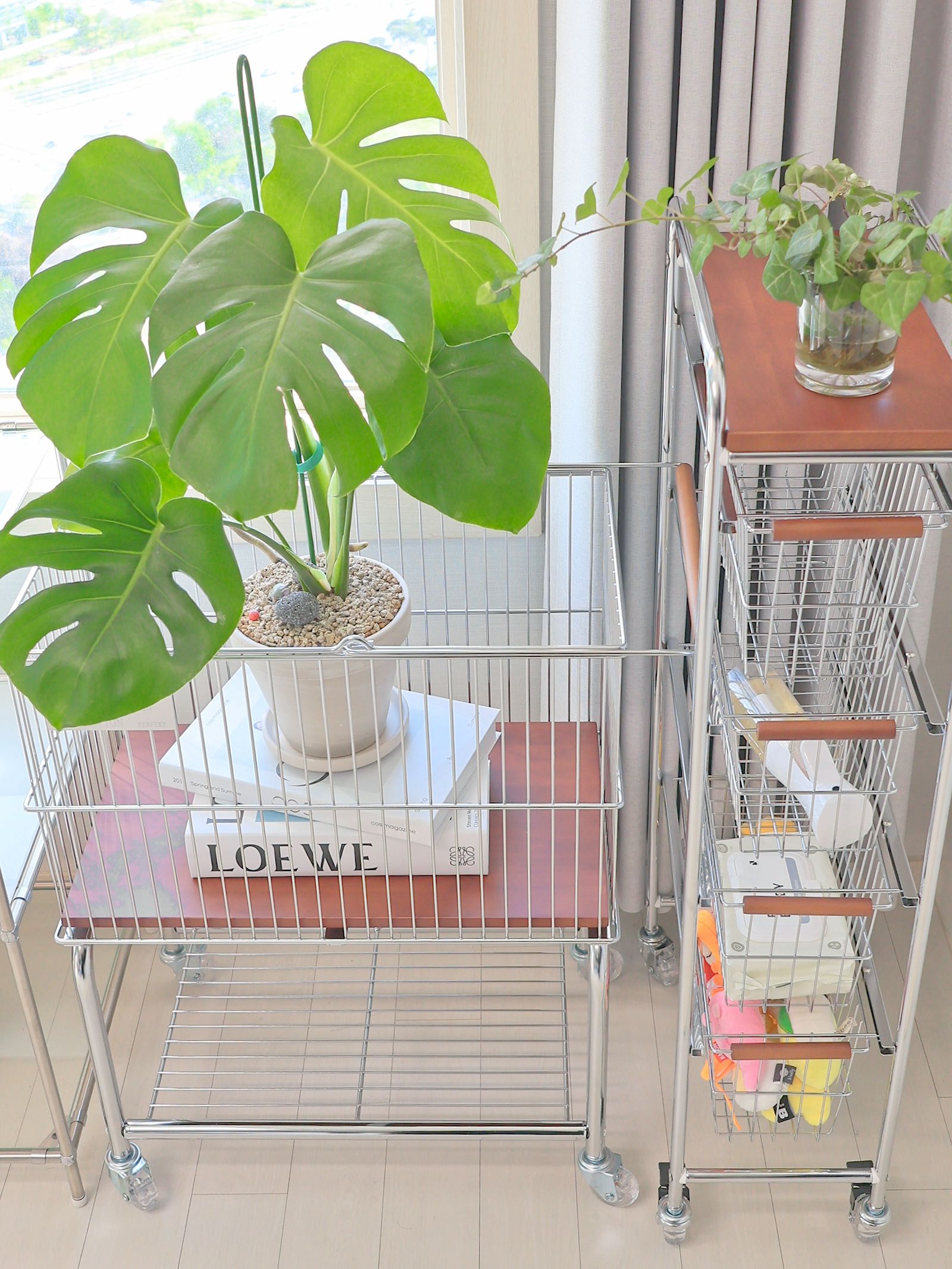 Pantry Gap Rolling Storage Cart in Wood & Steel user photo