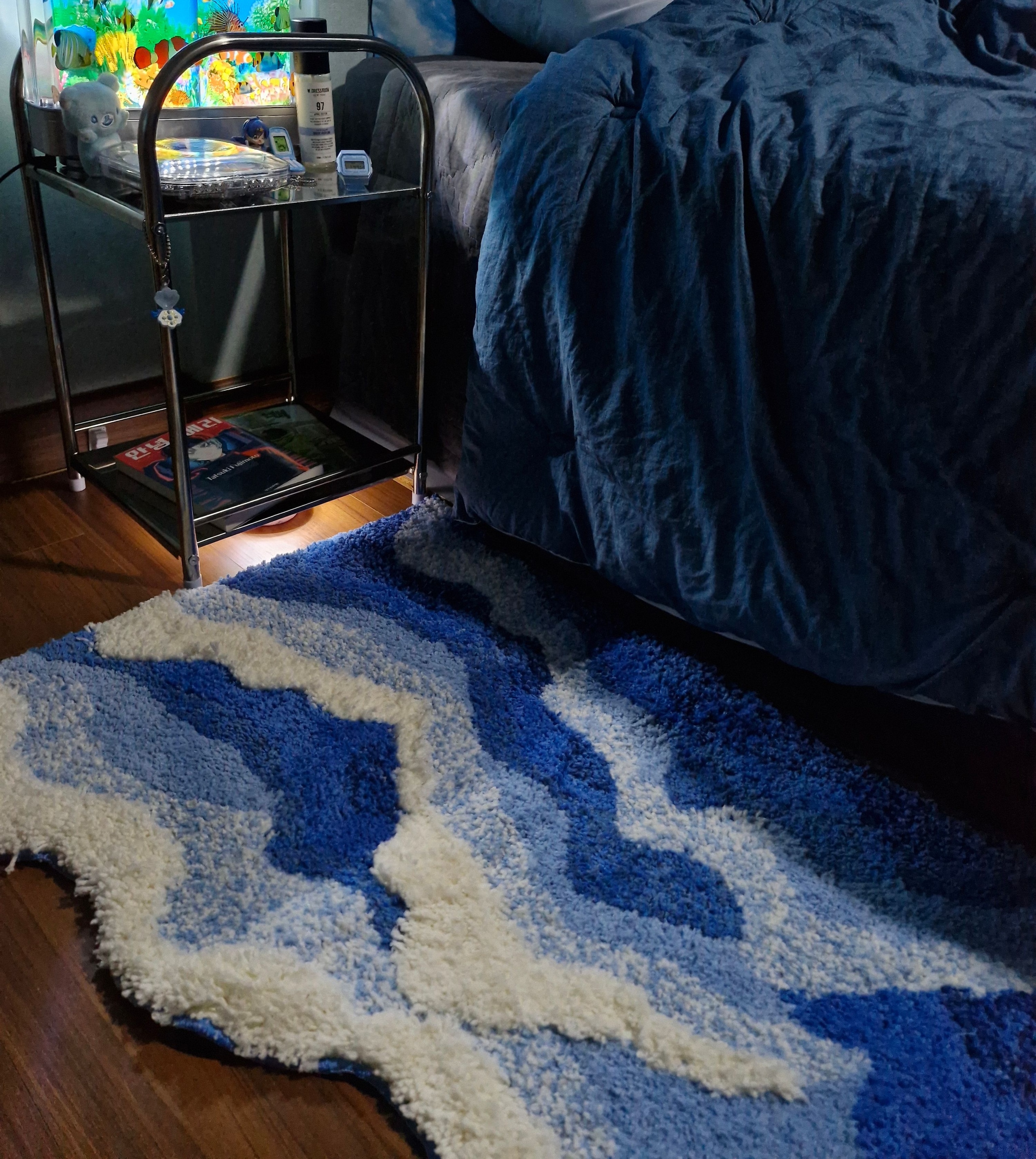 Wavy Blue Tufted Rug user photo
