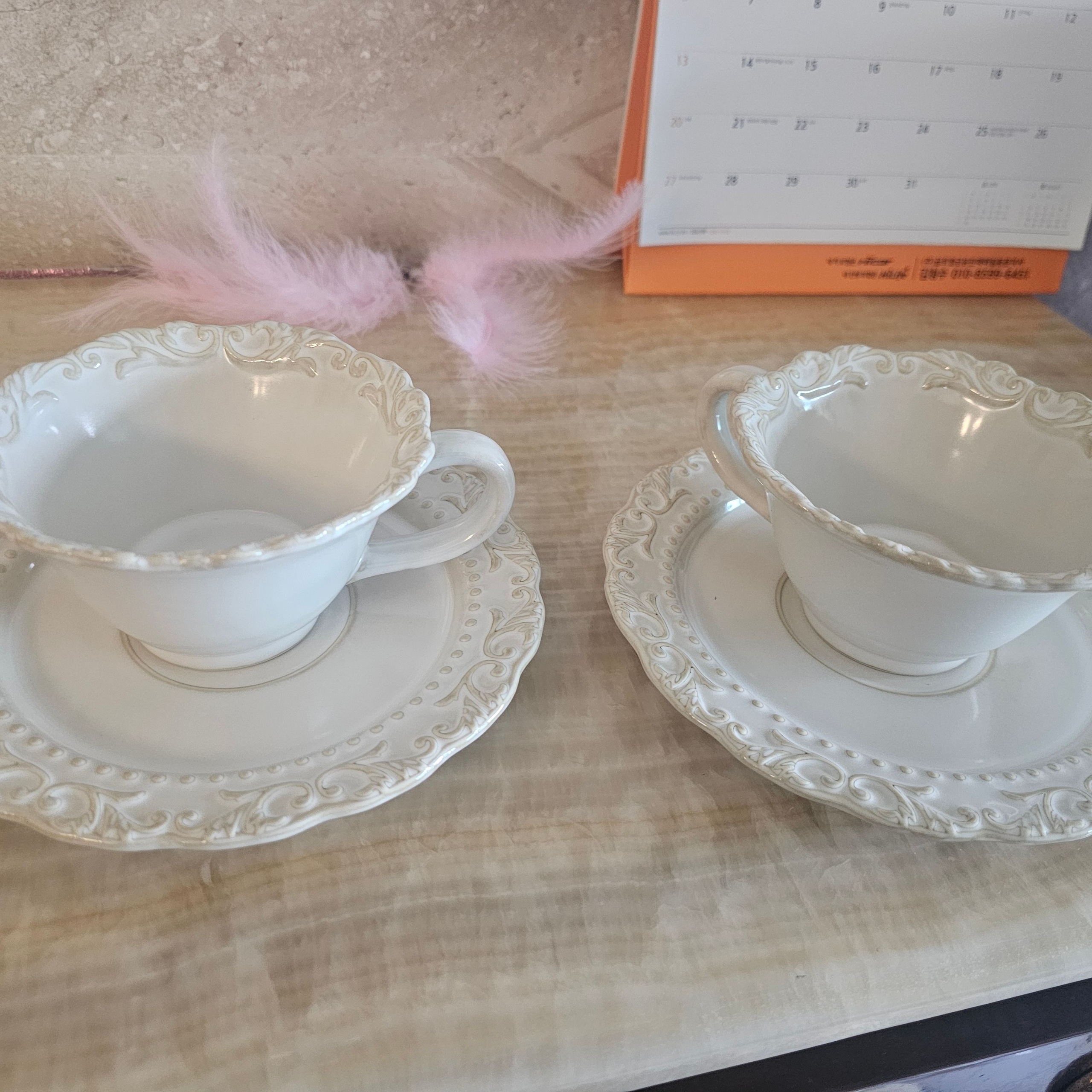 Baroque Ceramic Coffee Cup & Saucer Set user photo