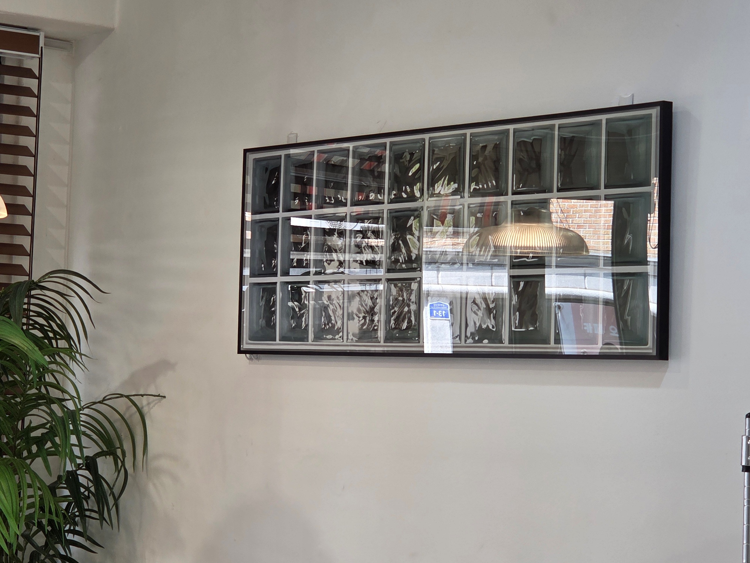 ポスター フレーム付き Glass Block Wave Type 42x118.9cm［8色