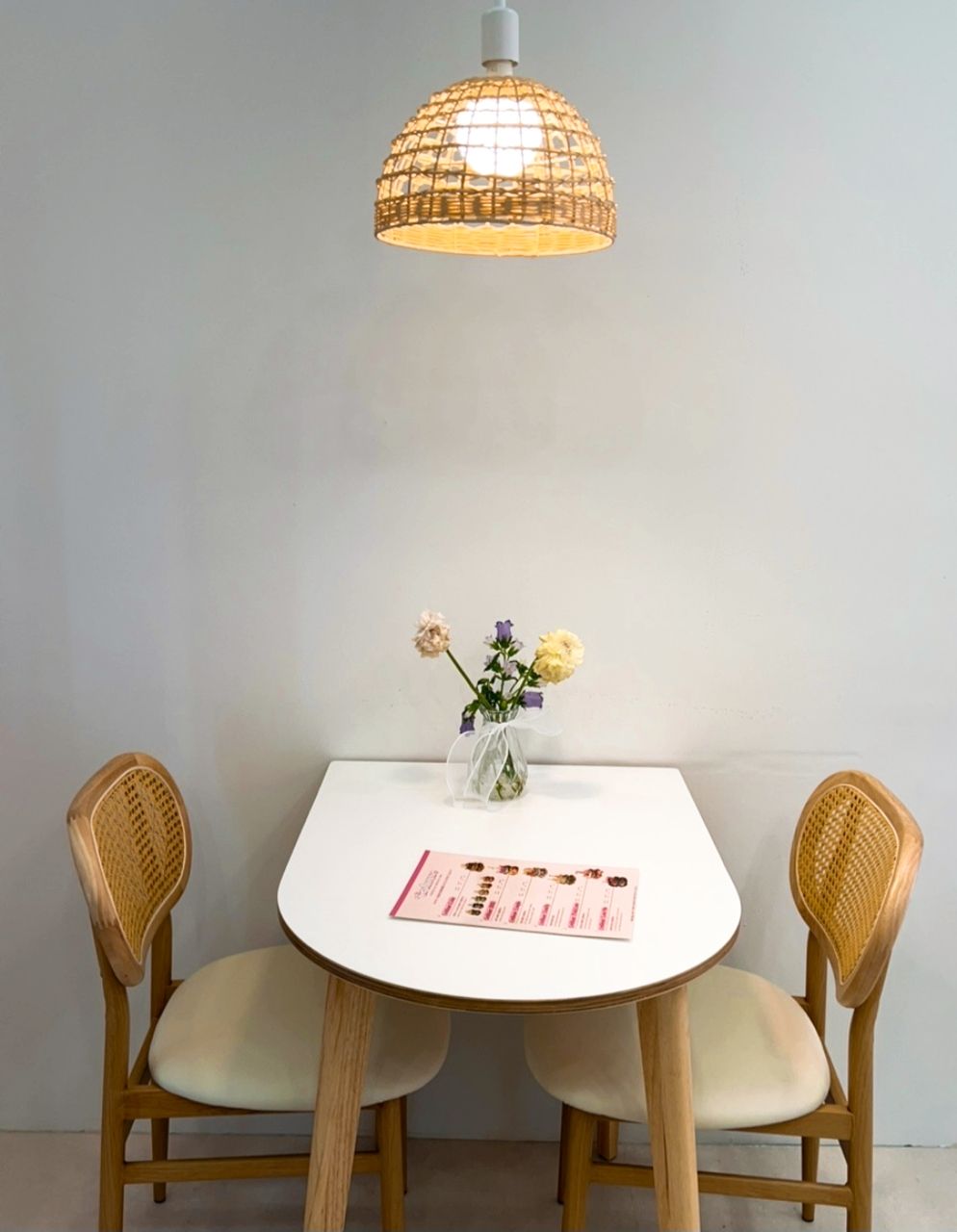 Half Oval Wooden Legs Dining Table user photo
