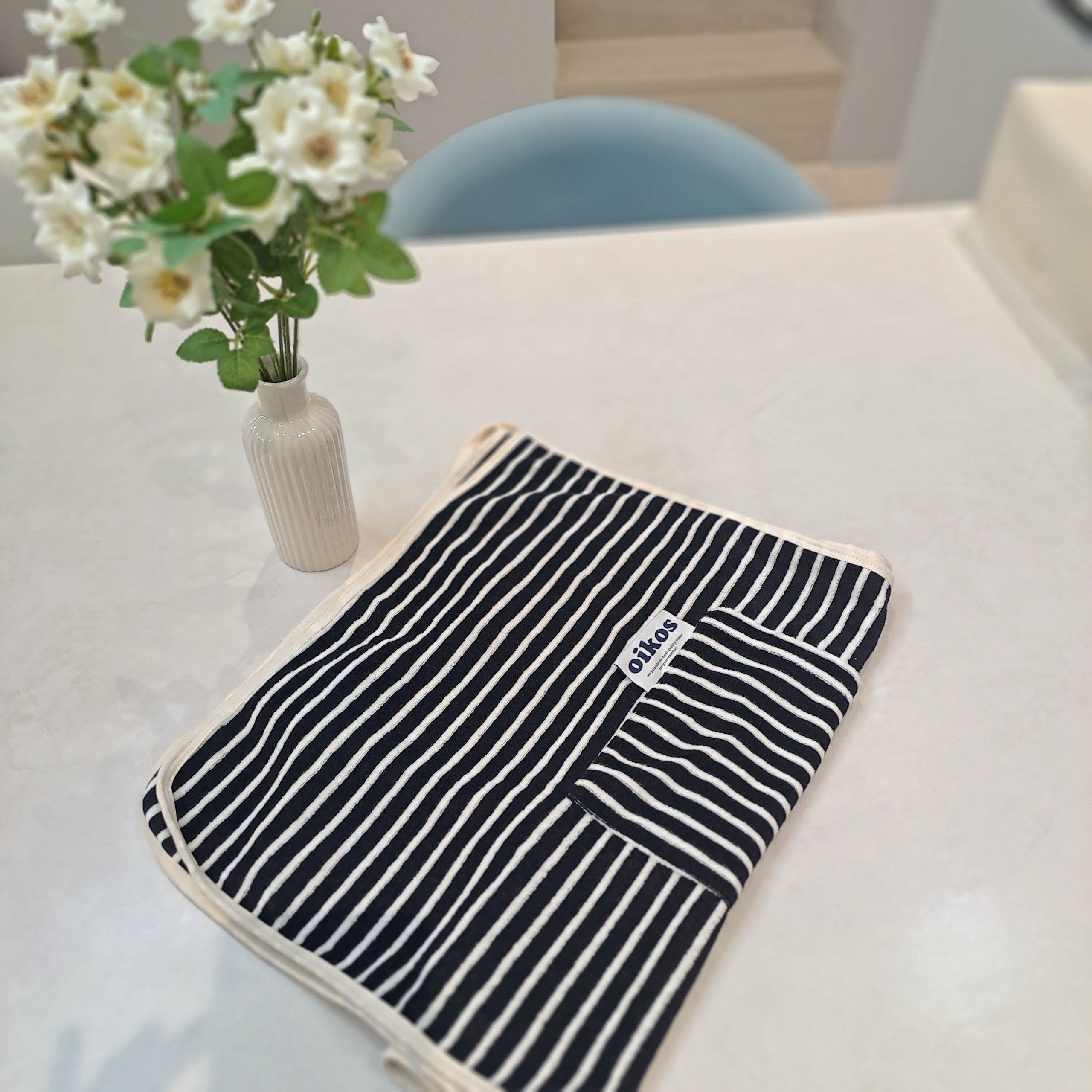 Striped Cotton Apron & Oven Mitt Set user photo