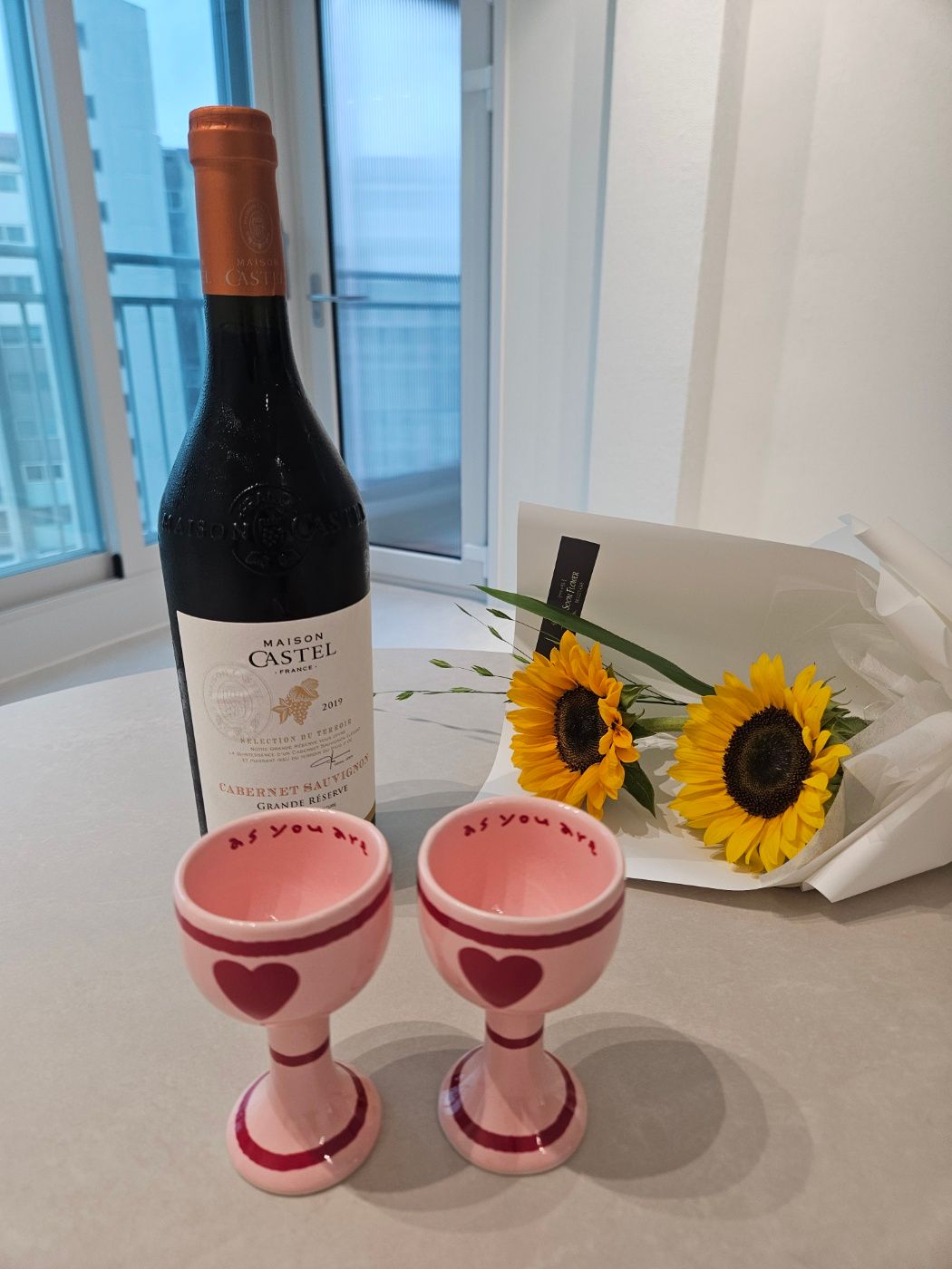 Pink Edition Ceramic Heart Mini Wine Glass user photo