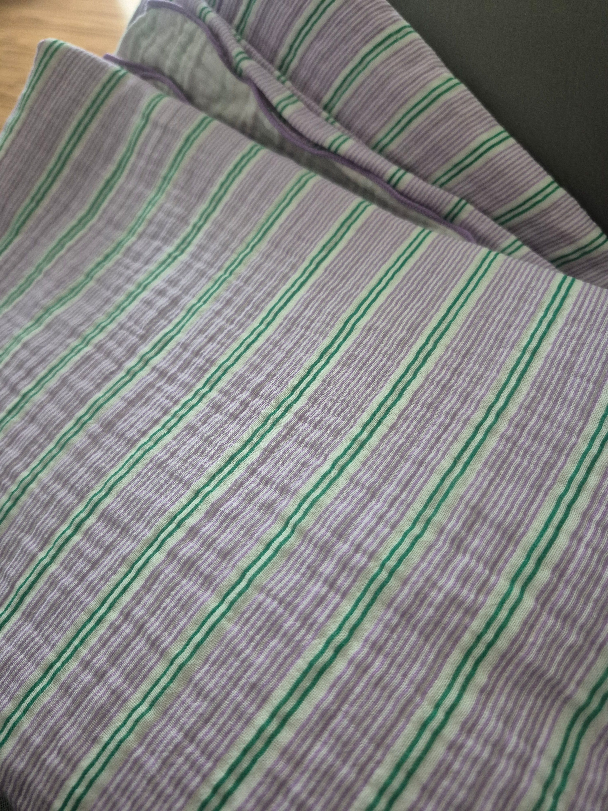 Stripe Triple-Layer Gauze Blanket user photo