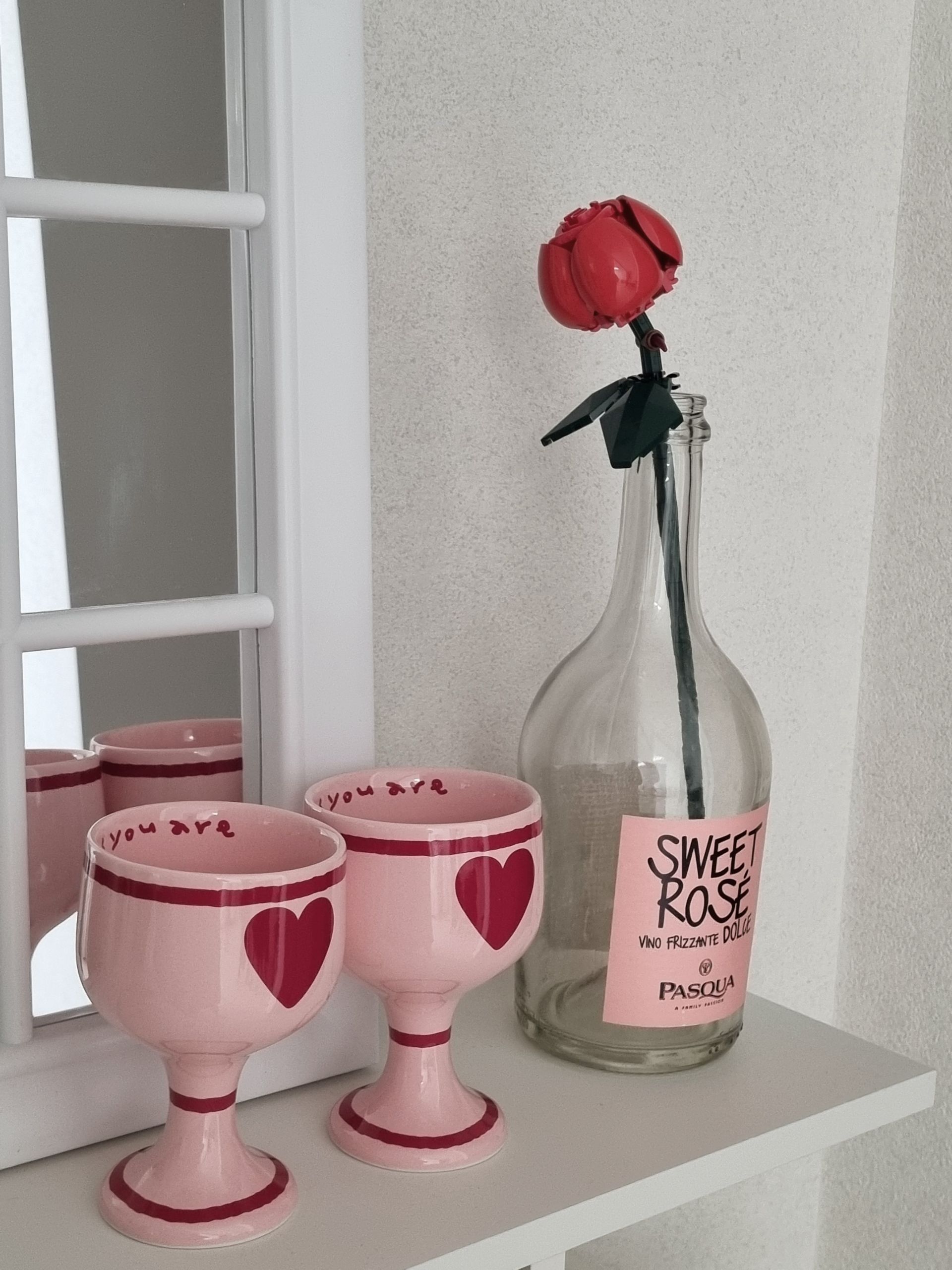 Pink Edition Ceramic Heart Wine Glass user photo