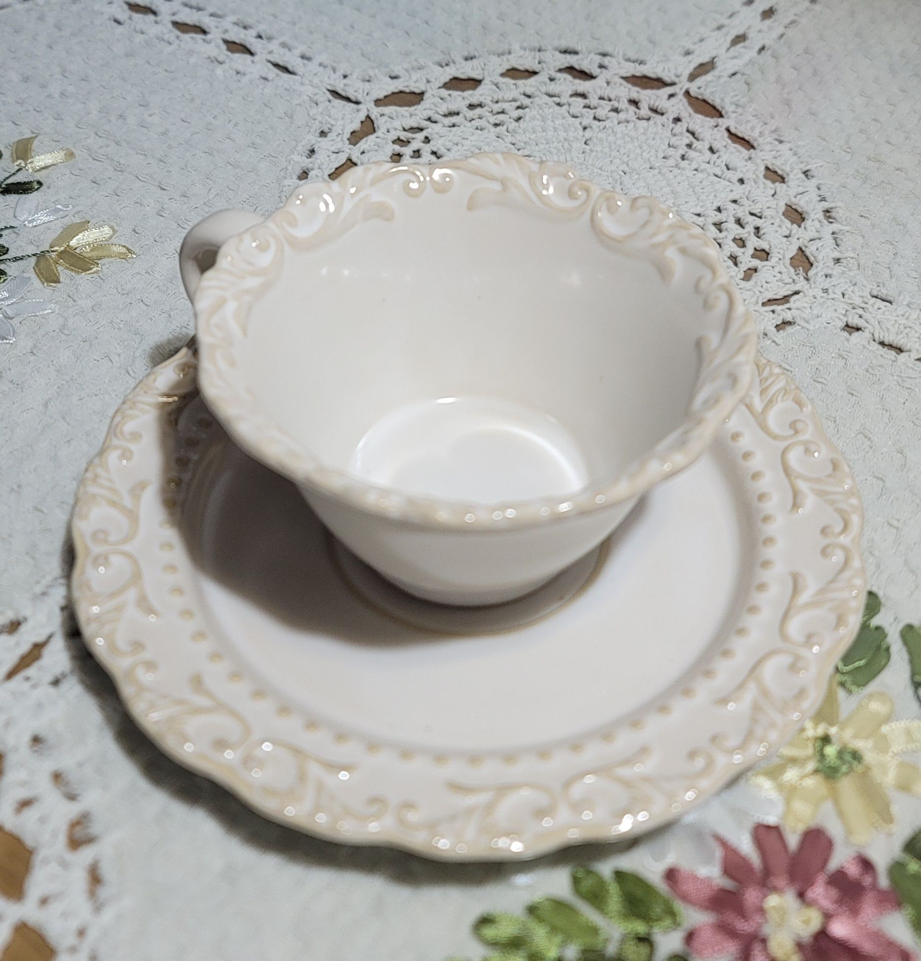 Baroque Ceramic Coffee Cup & Saucer Set user photo